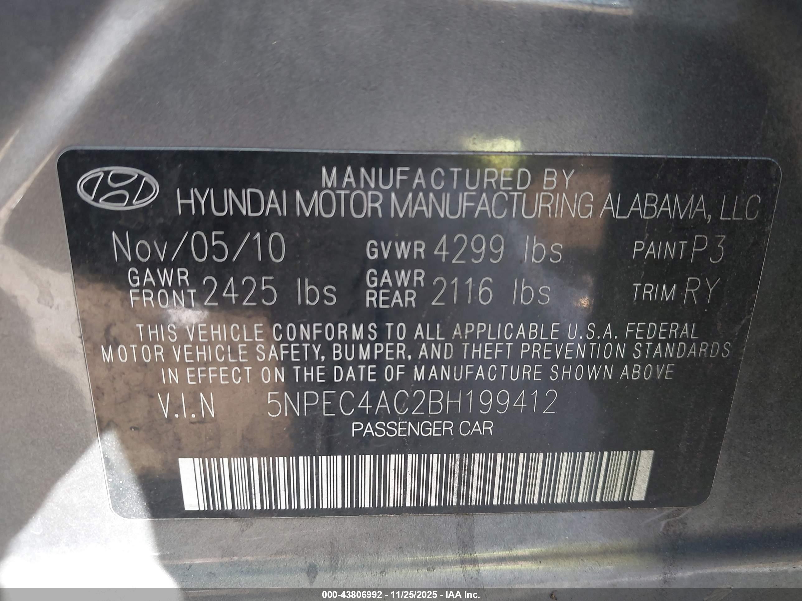 HYUNDAI SONATA image 9