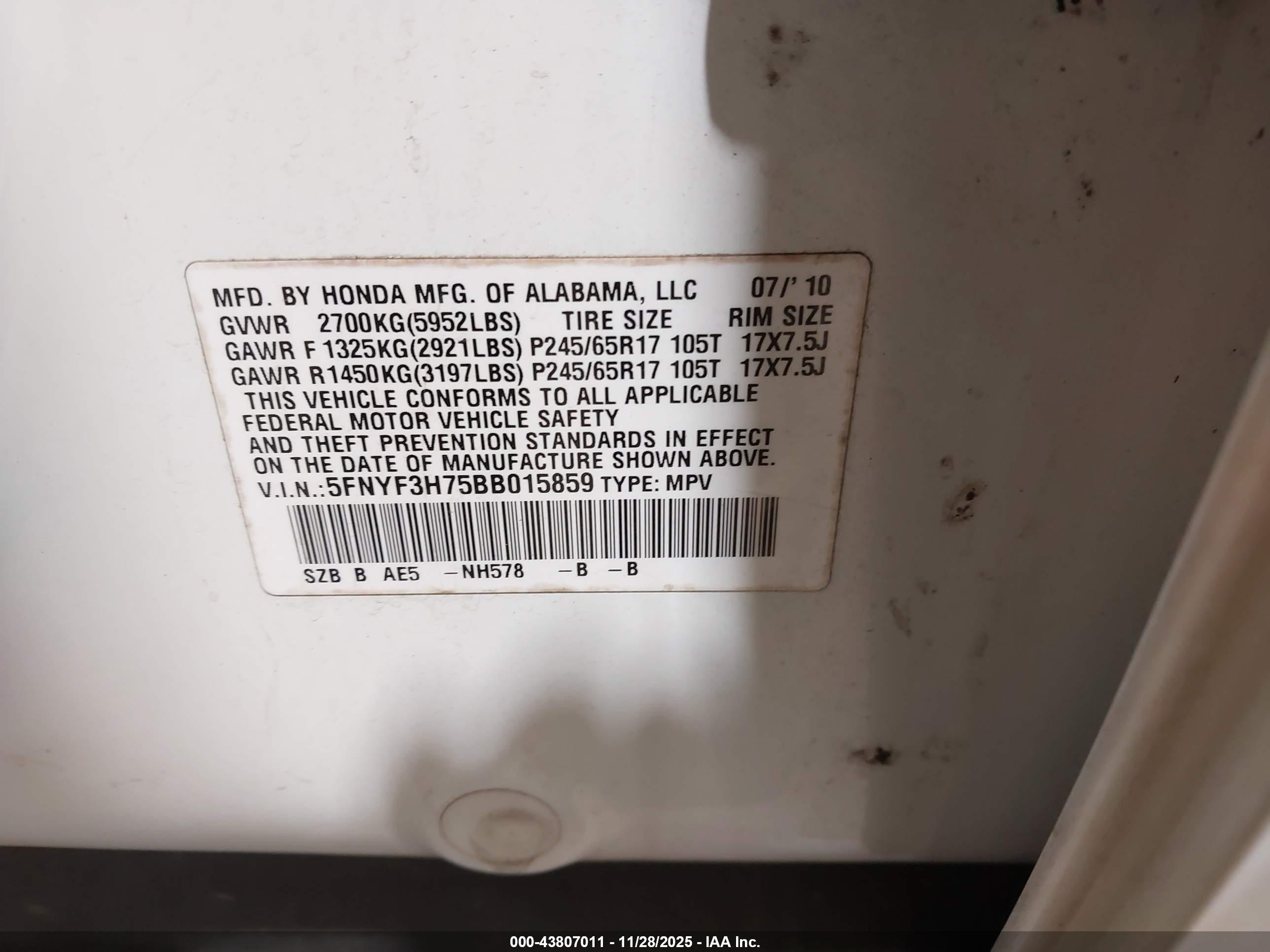 HONDA PILOT image 9