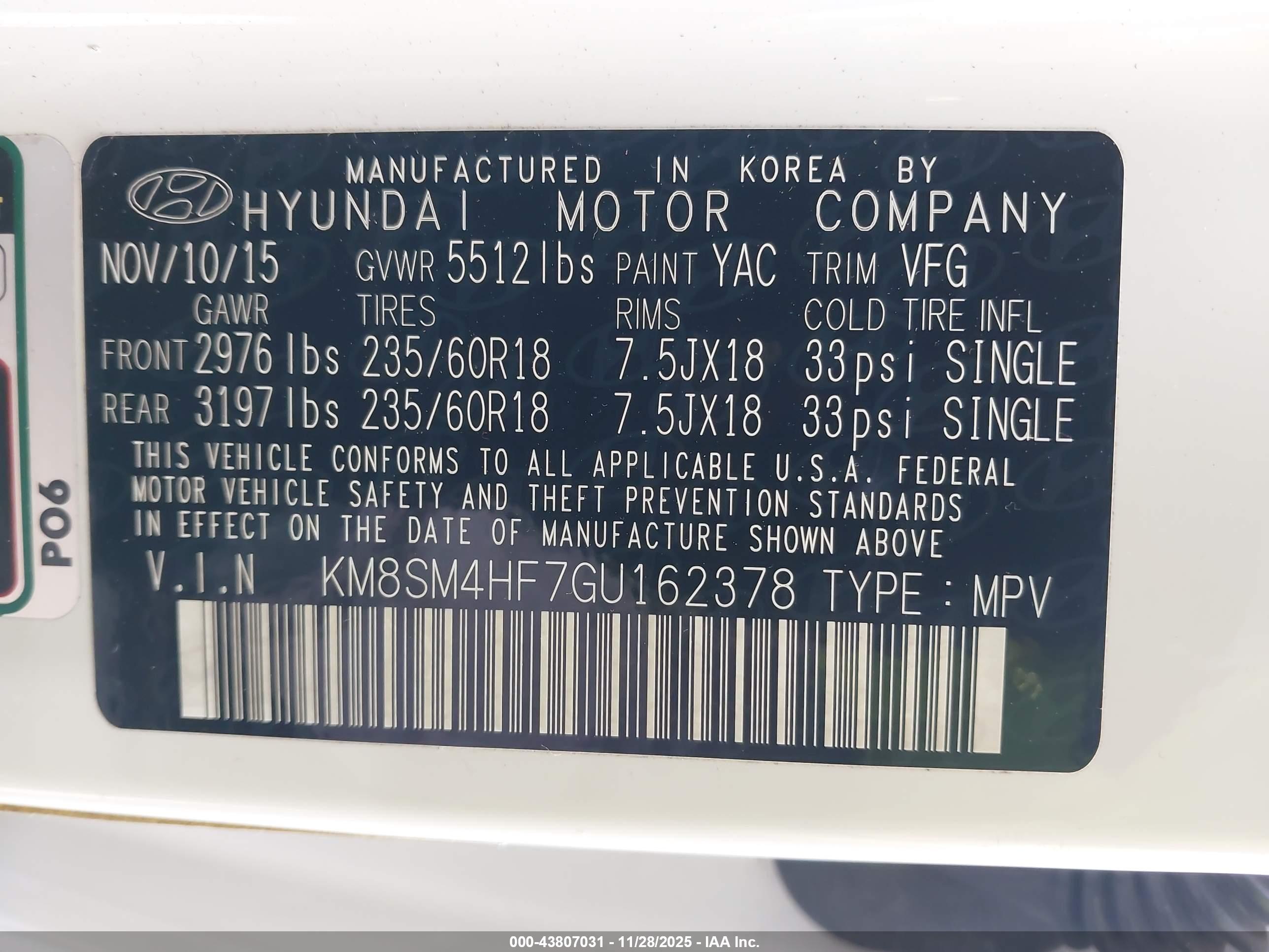 HYUNDAI SANTA image 9