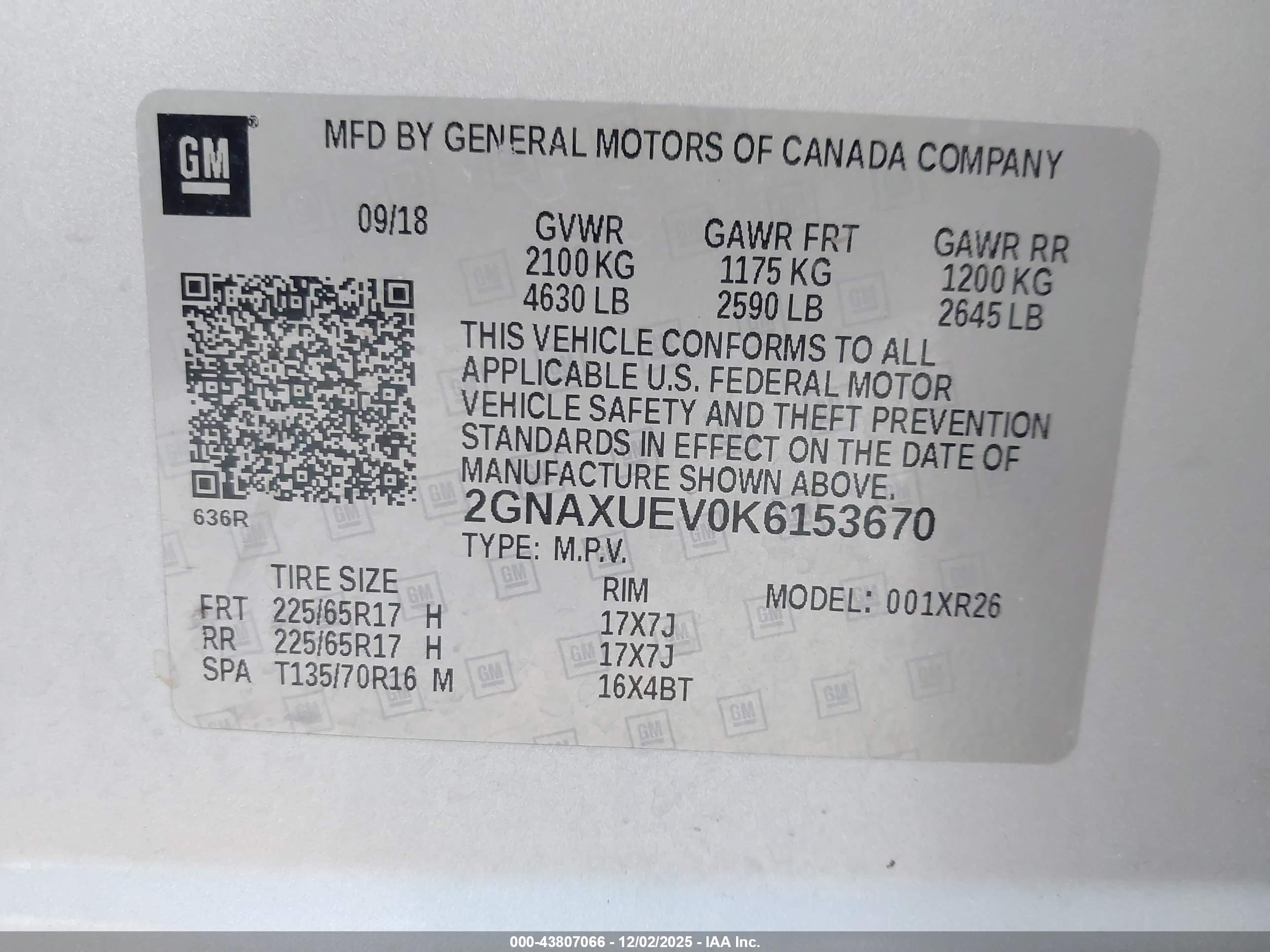 CHEVROLET EQUINOX image 9
