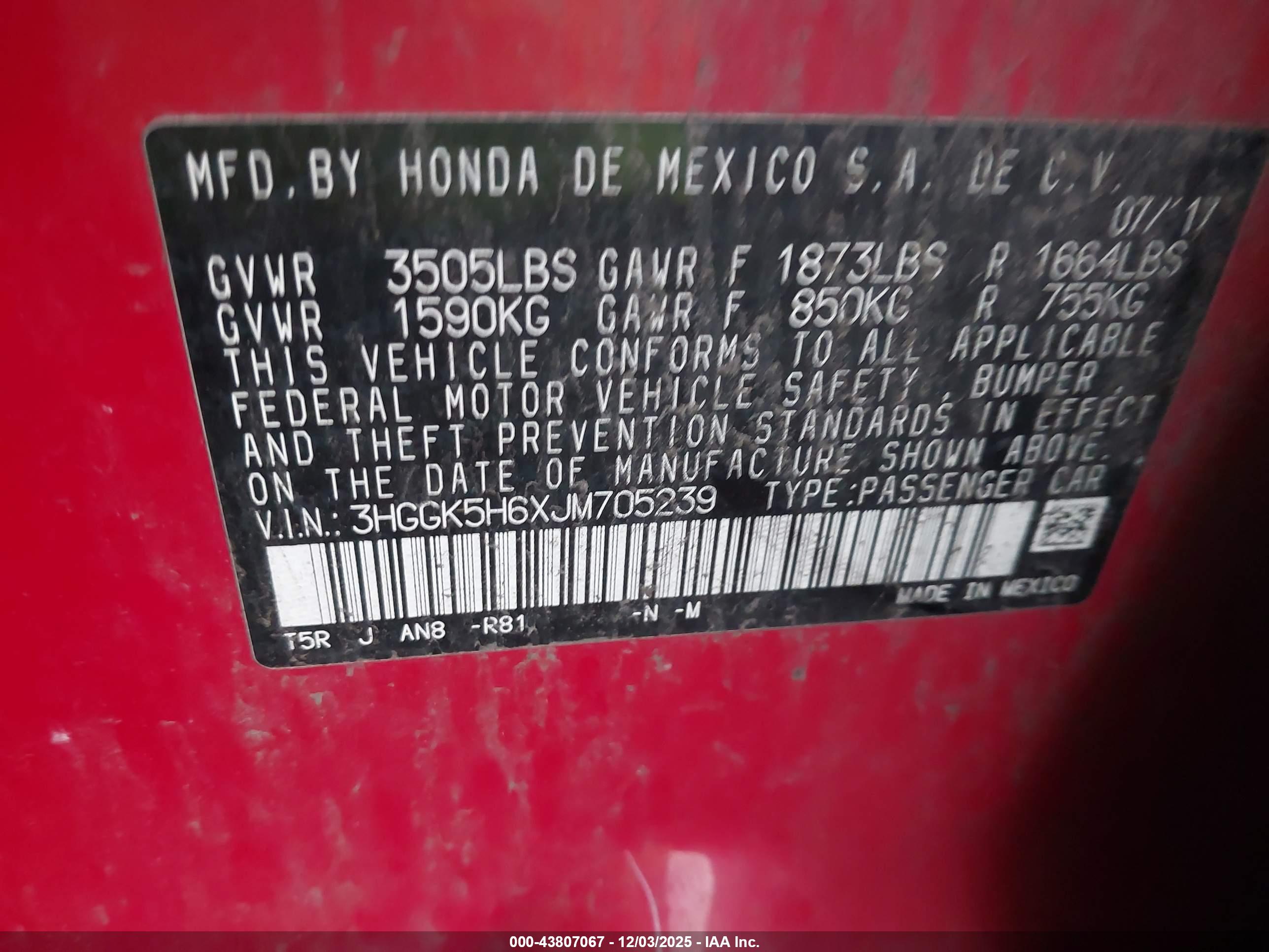 HONDA FIT image 9
