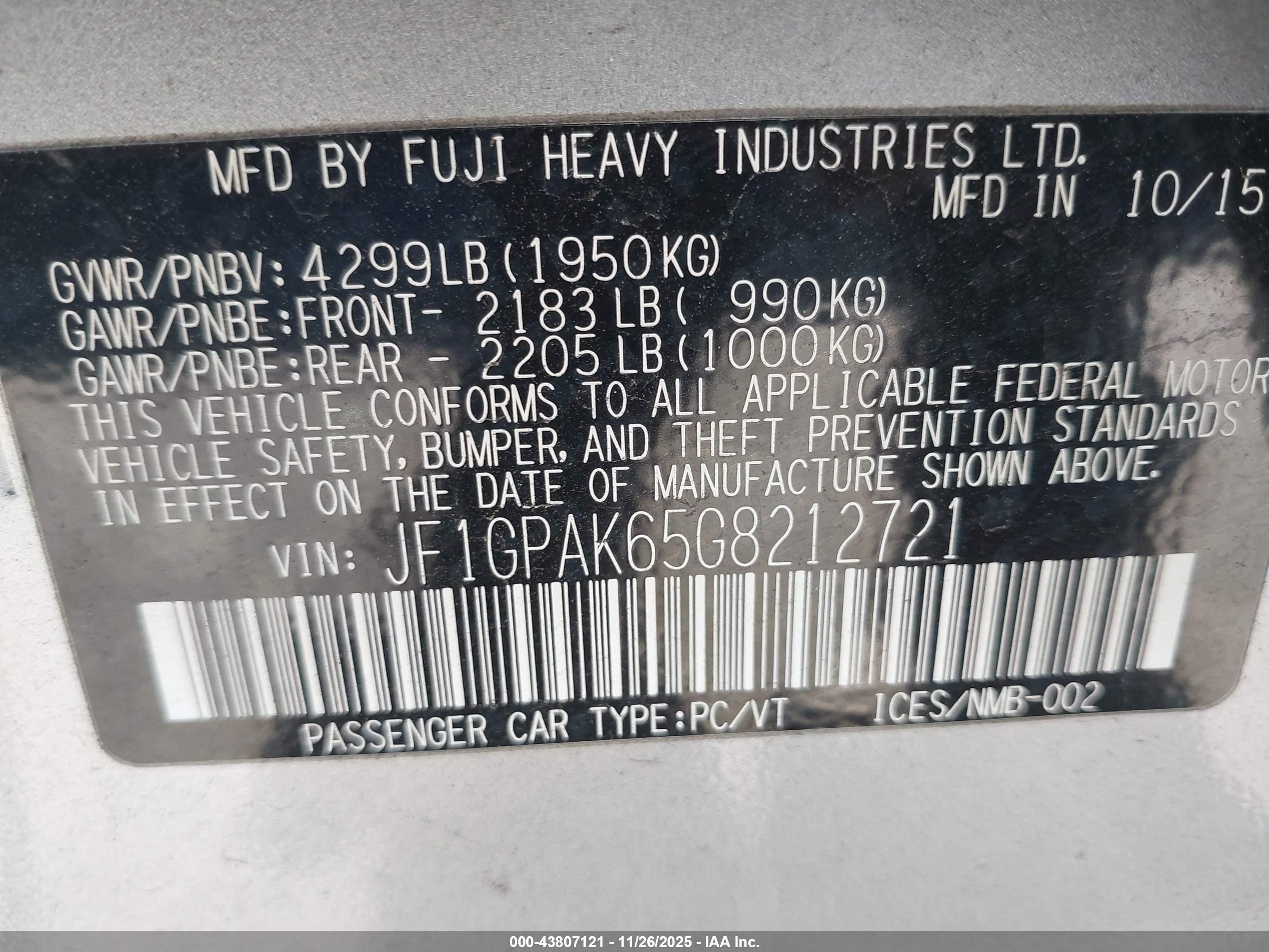 SUBARU IMPREZA image 9