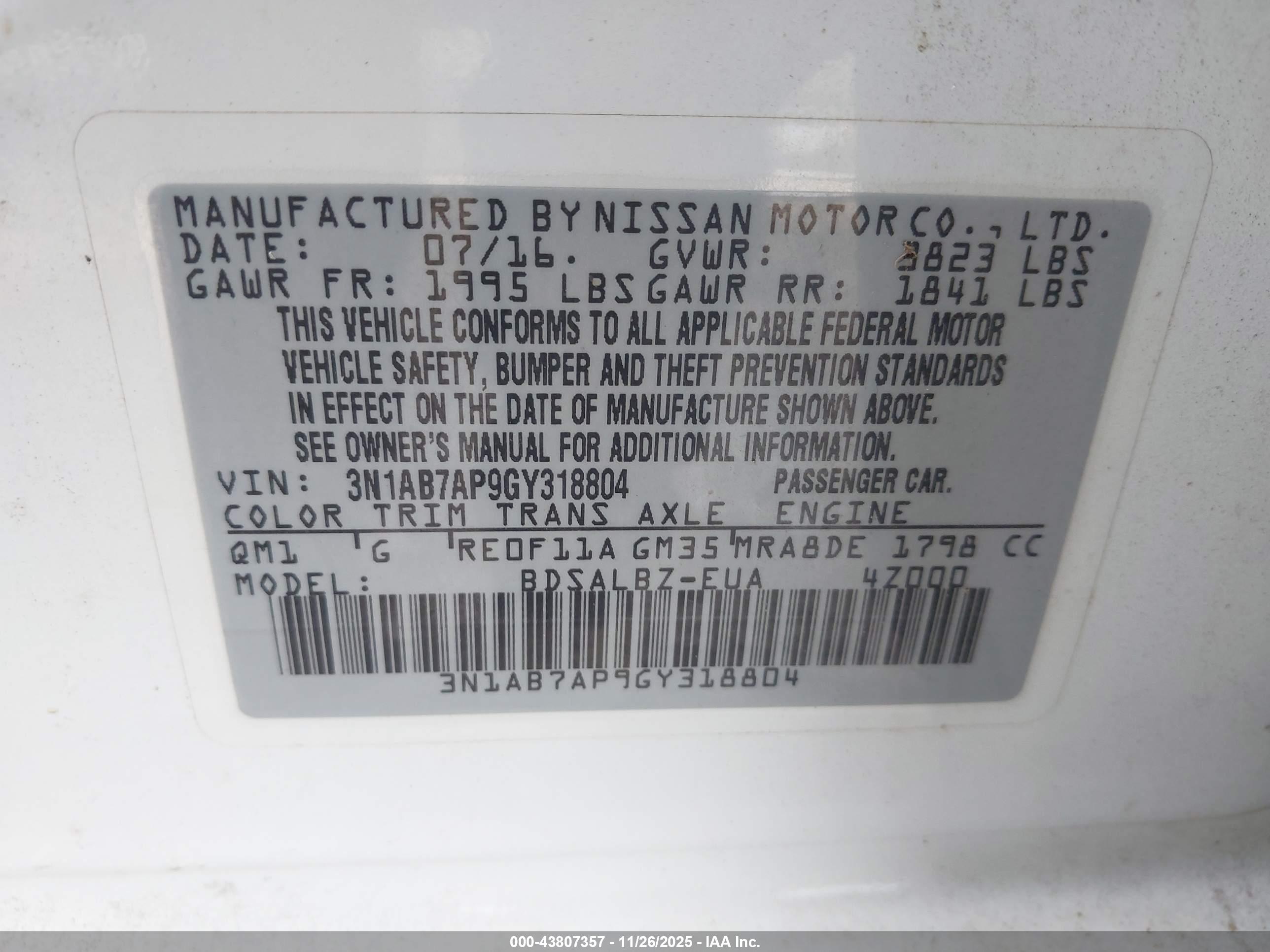 NISSAN SENTRA image 9