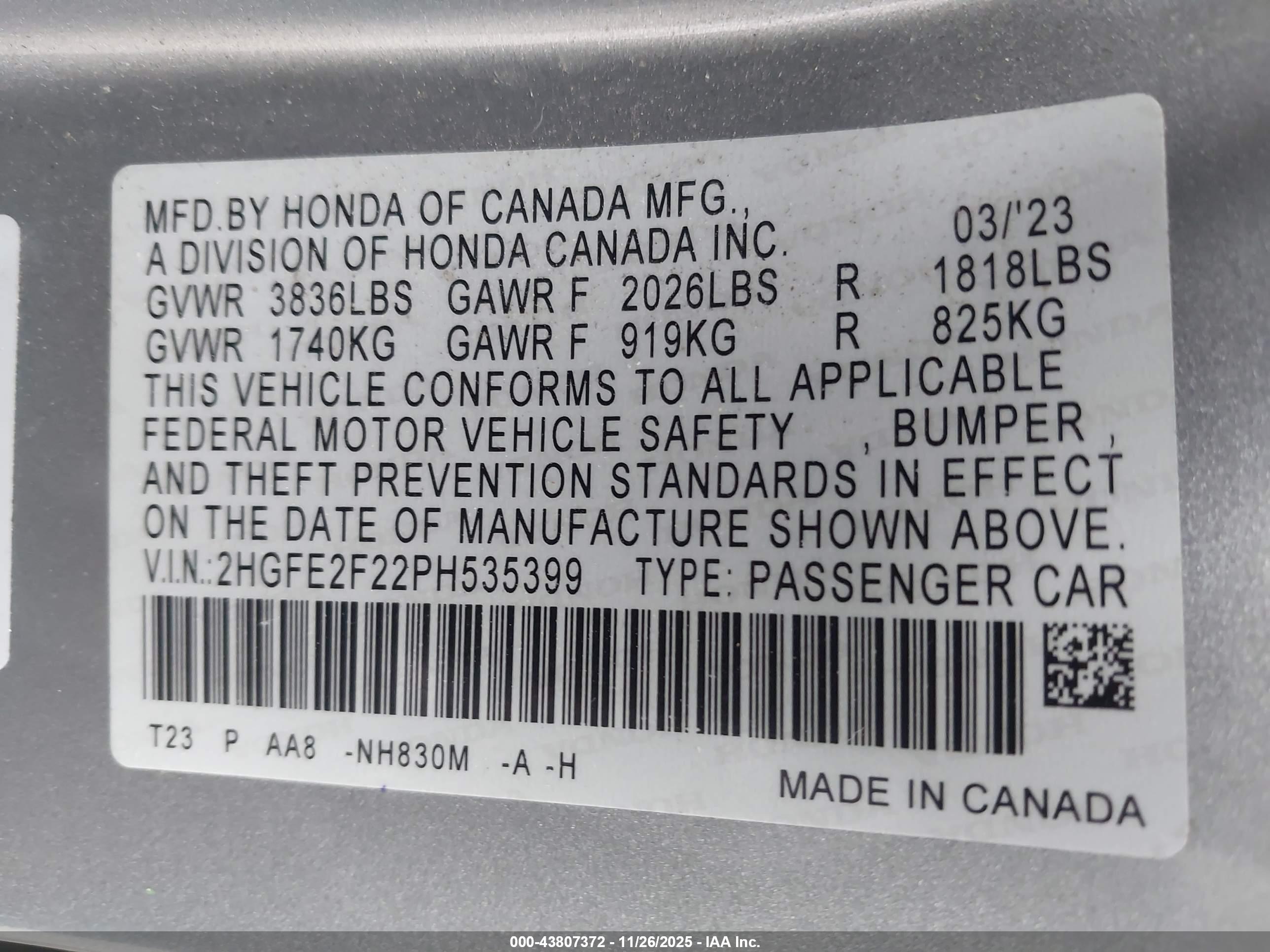 HONDA CIVIC image 9