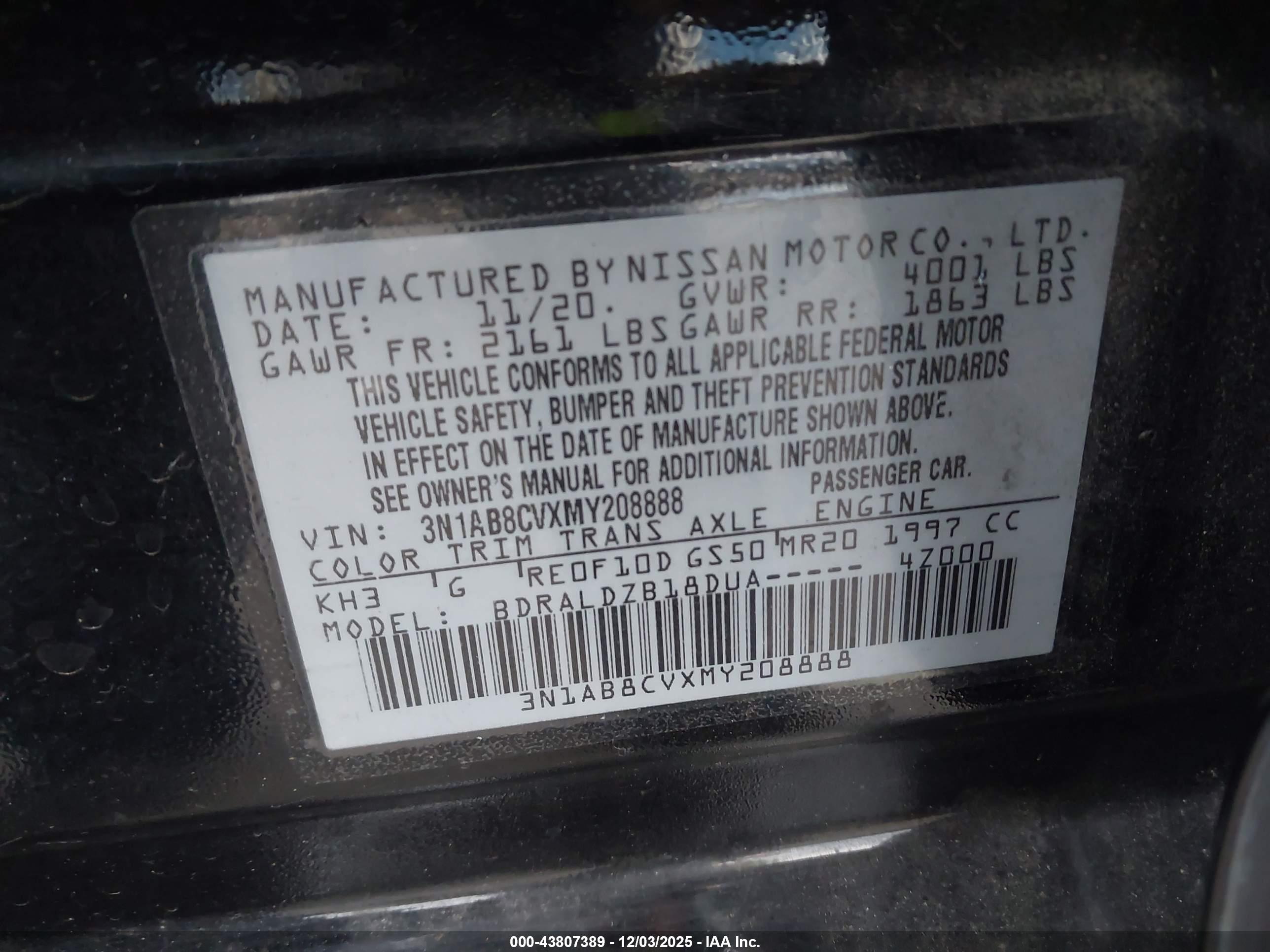 NISSAN SENTRA image 9