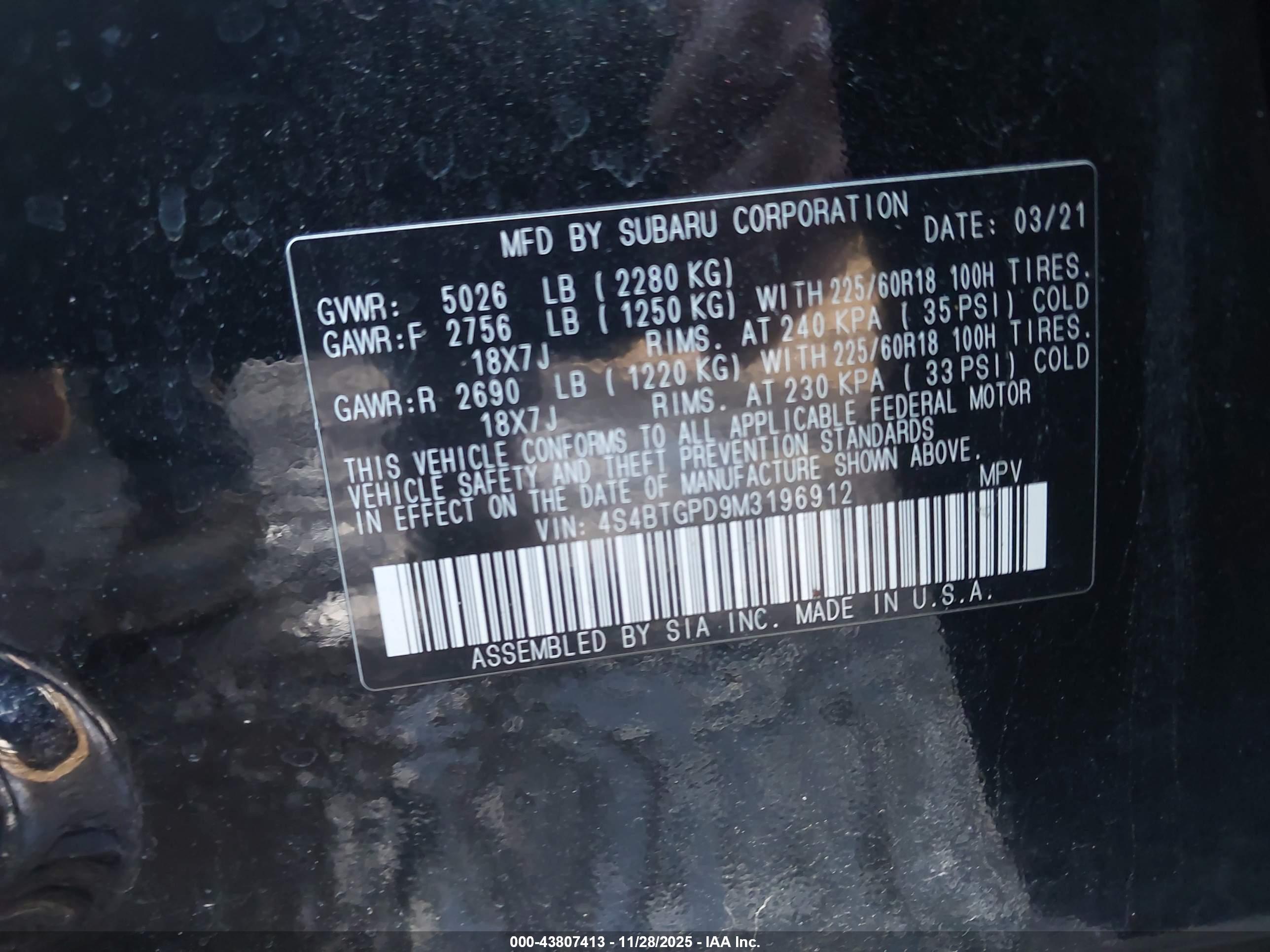 SUBARU OUTBACK image 9