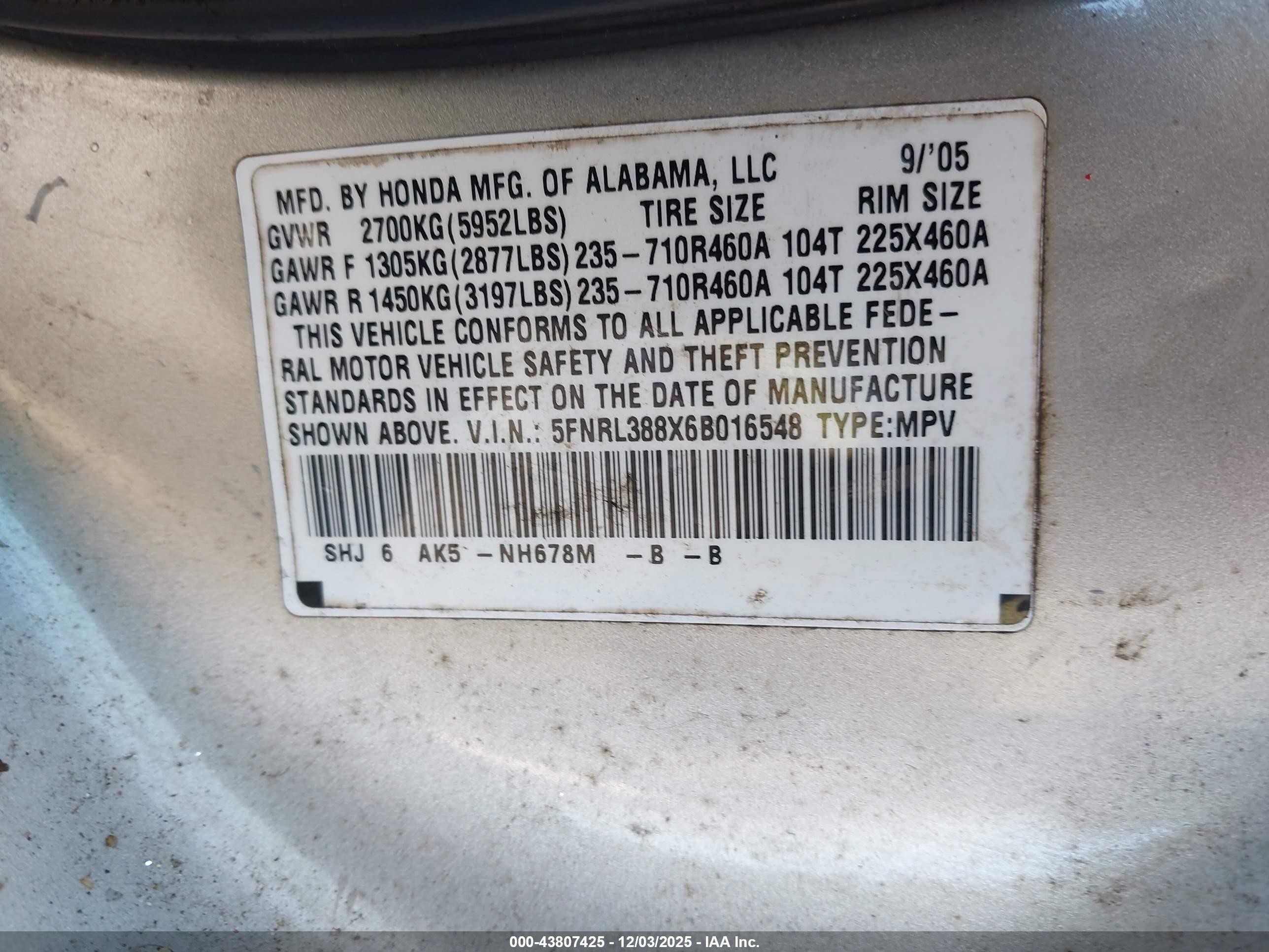 HONDA ODYSSEY image 9