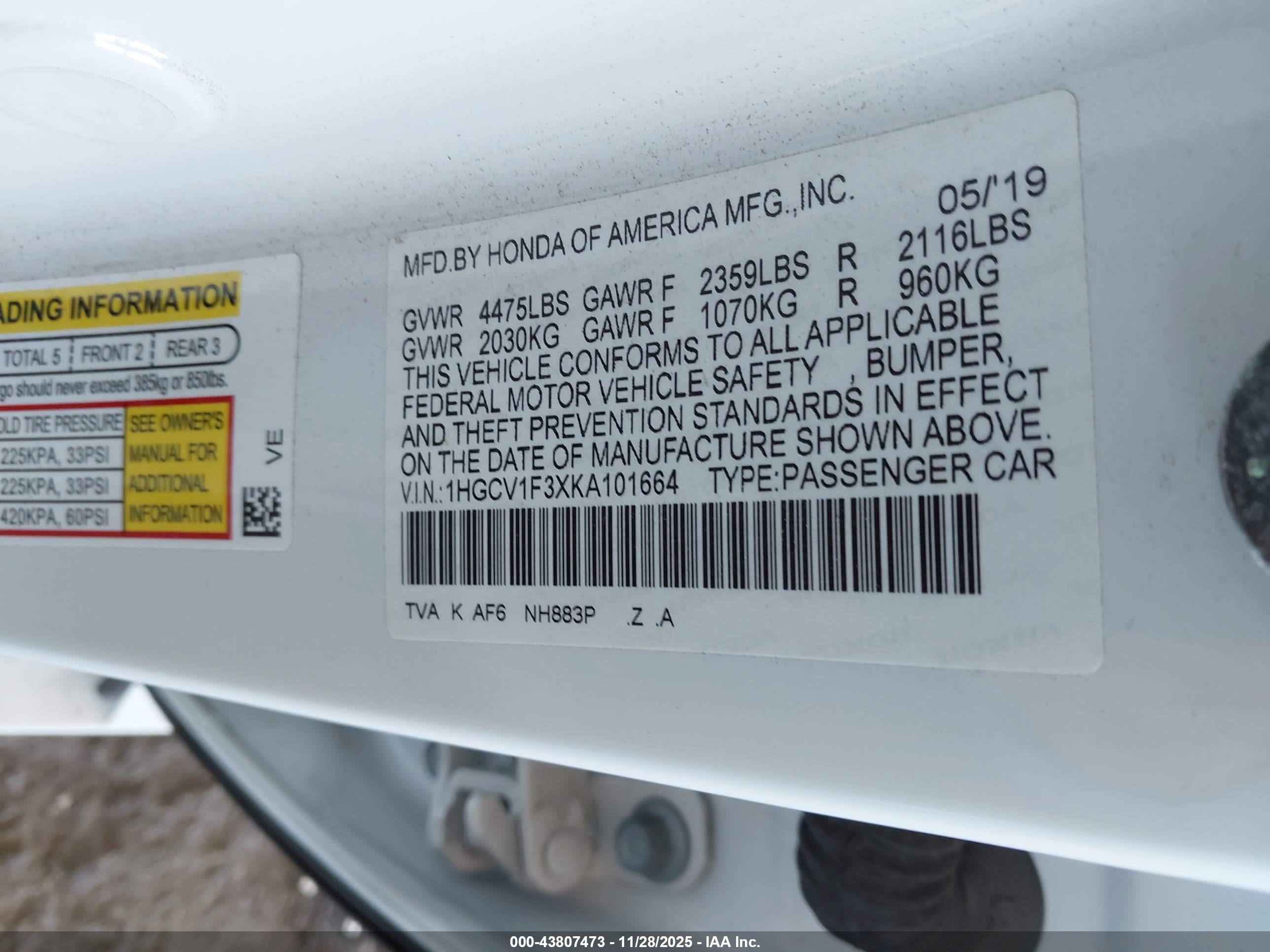 HONDA ACCORD image 9