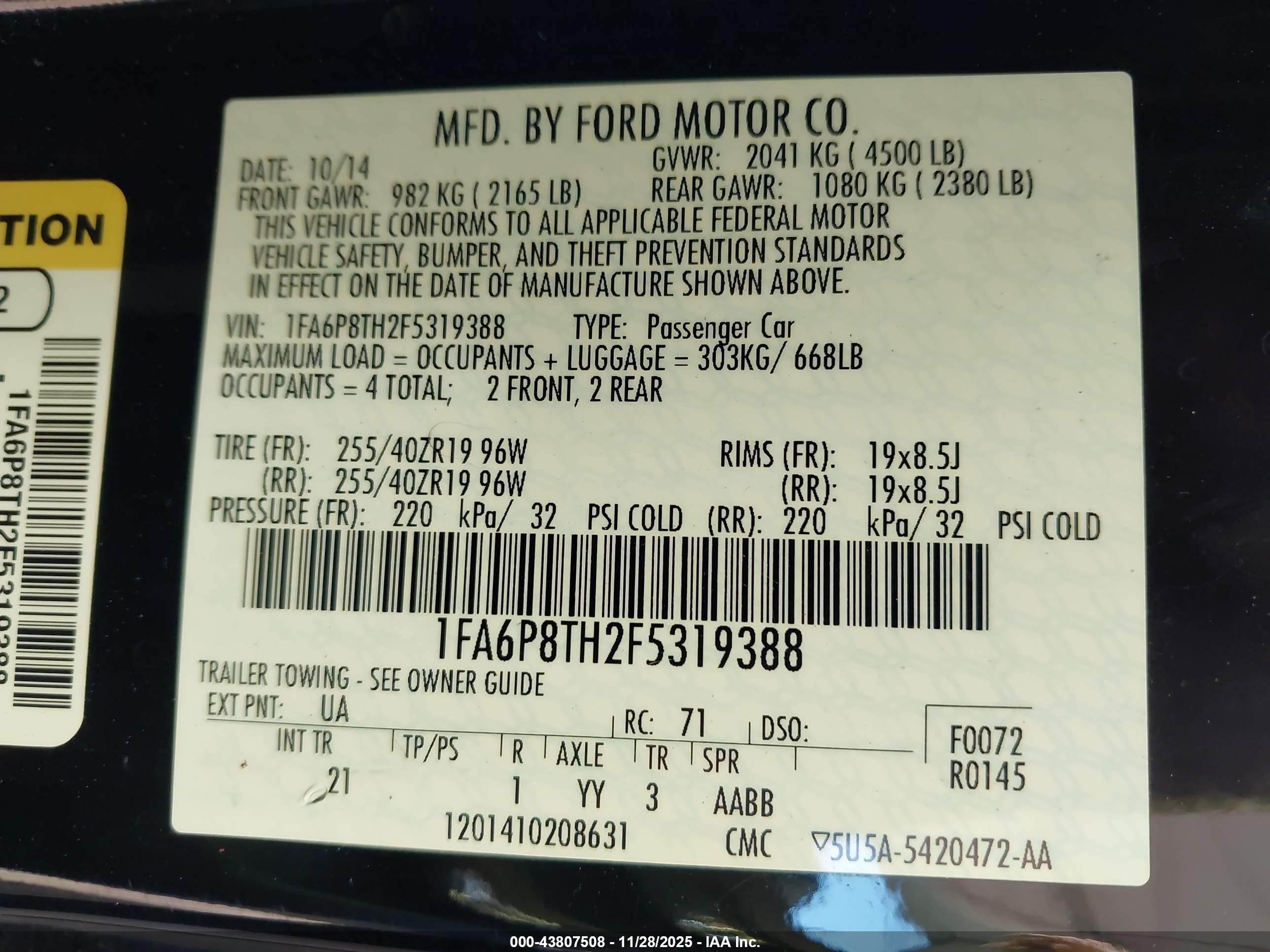 FORD MUSTANG image 9
