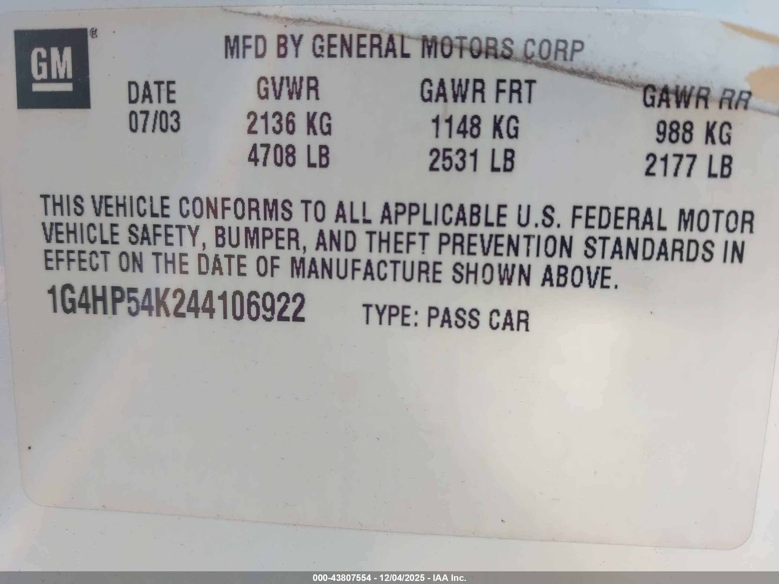 BUICK LESABRE image 9