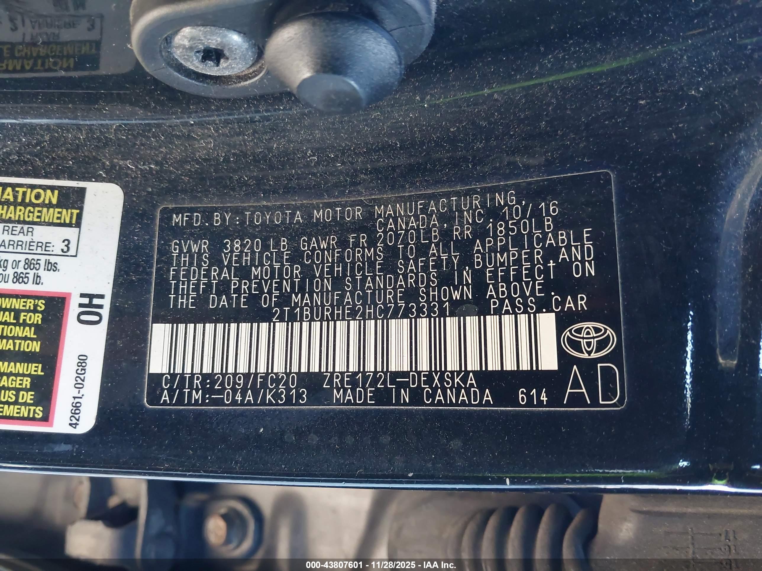 TOYOTA COROLLA image 9