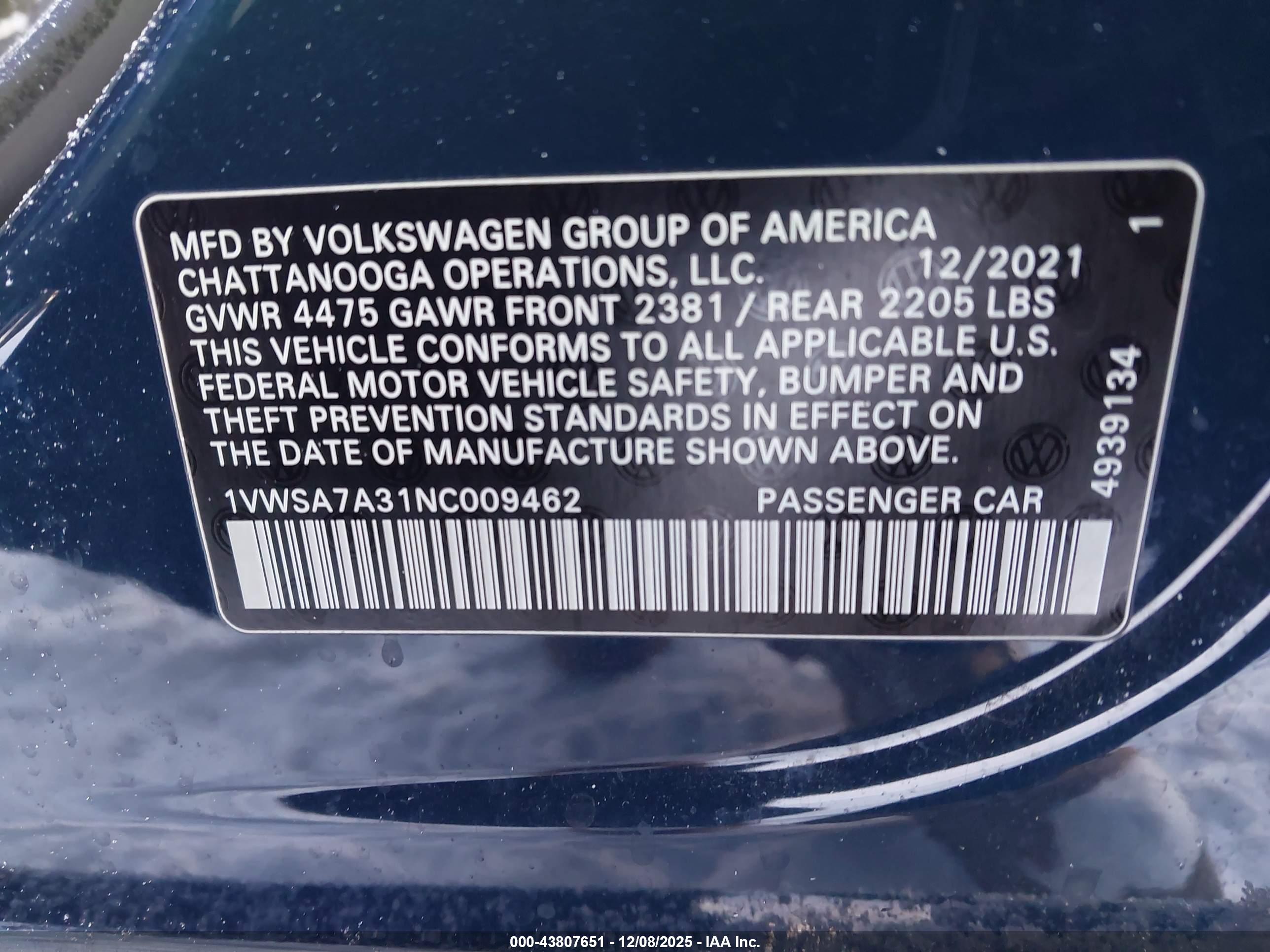 VOLKSWAGEN PASSAT image 9