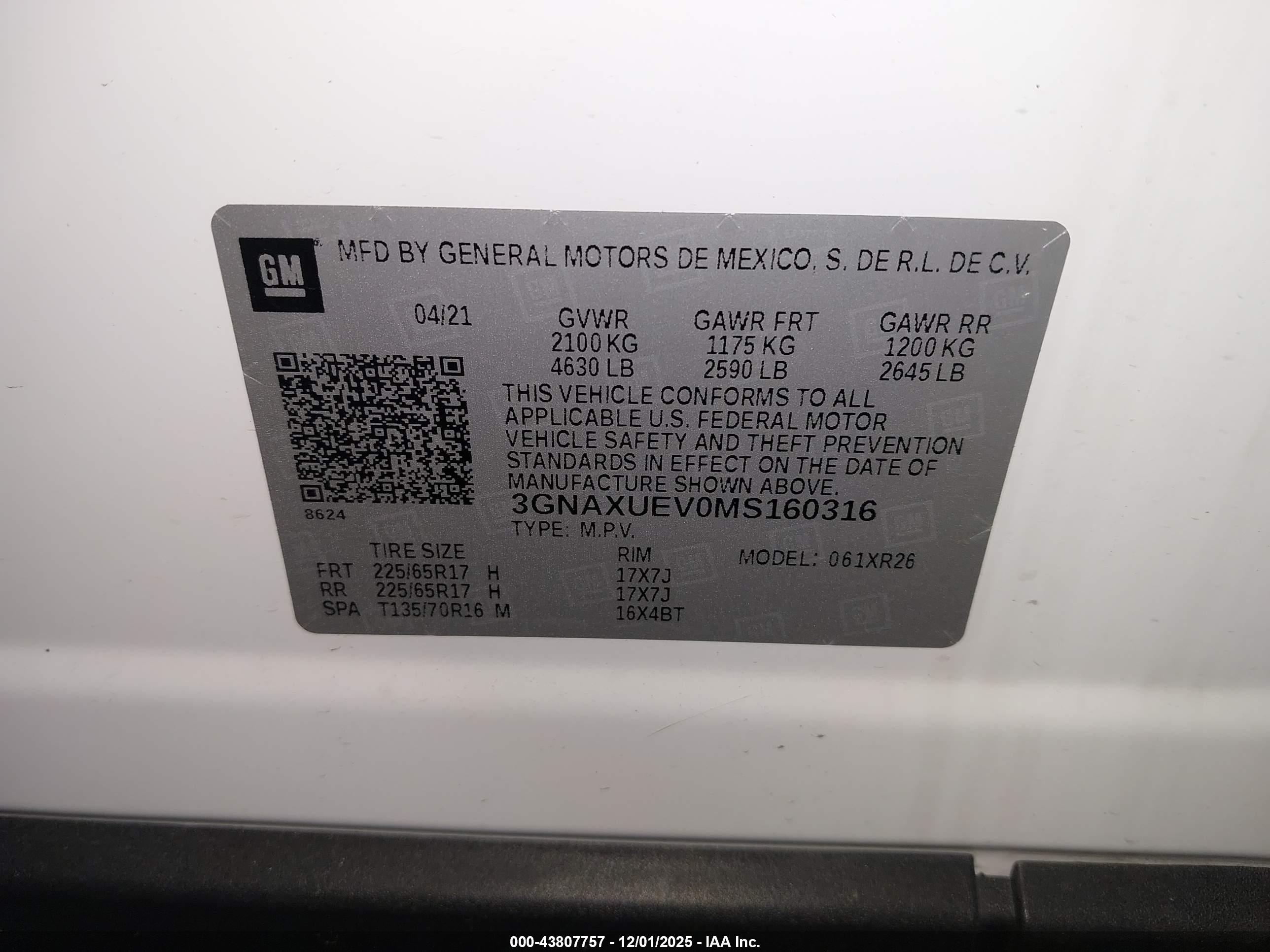 CHEVROLET EQUINOX image 9