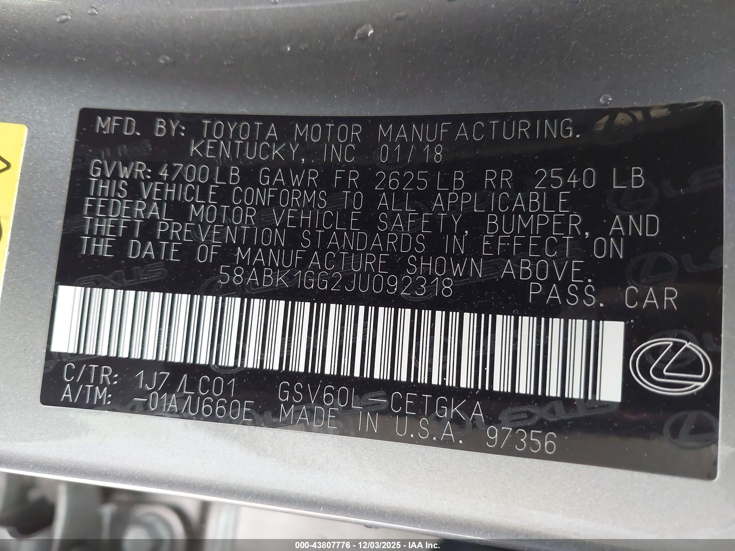 LEXUS ES image 9