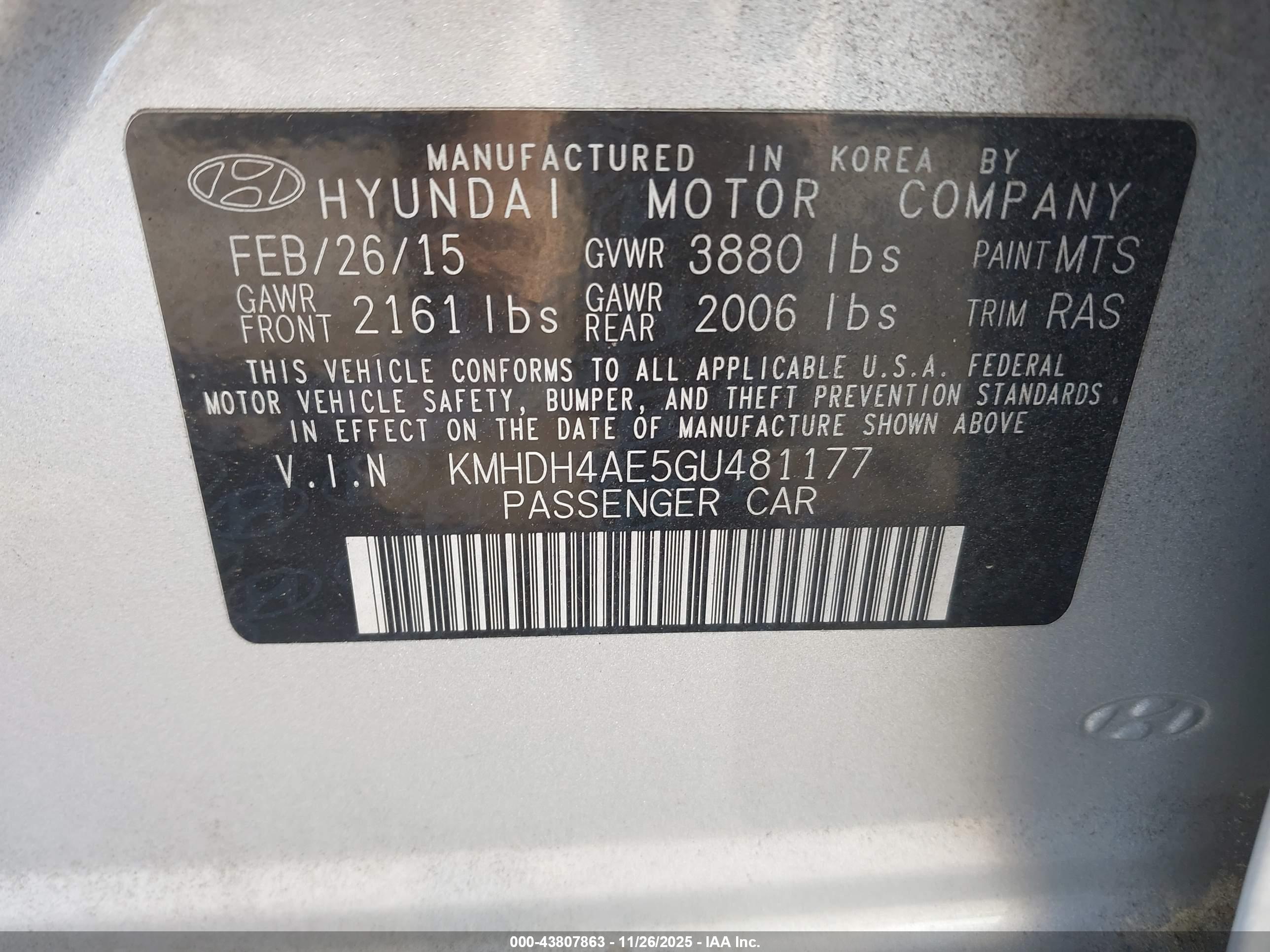 HYUNDAI ELANTRA image 9