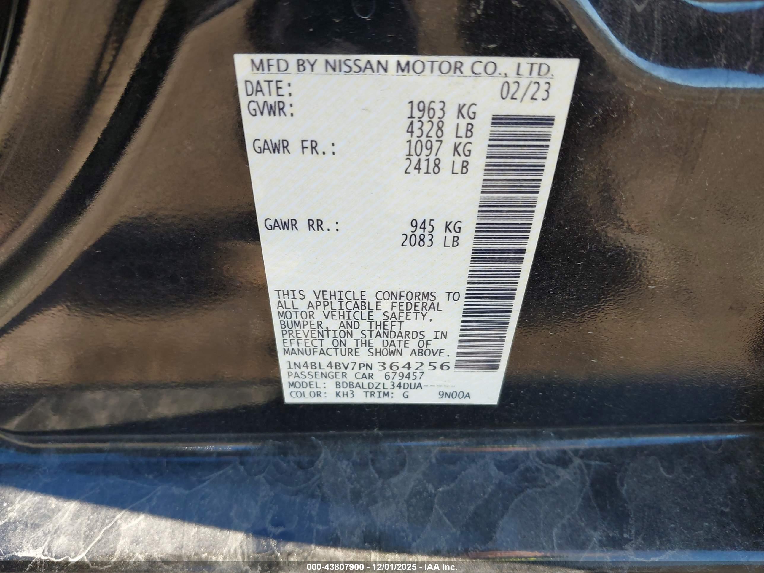 NISSAN ALTIMA image 9