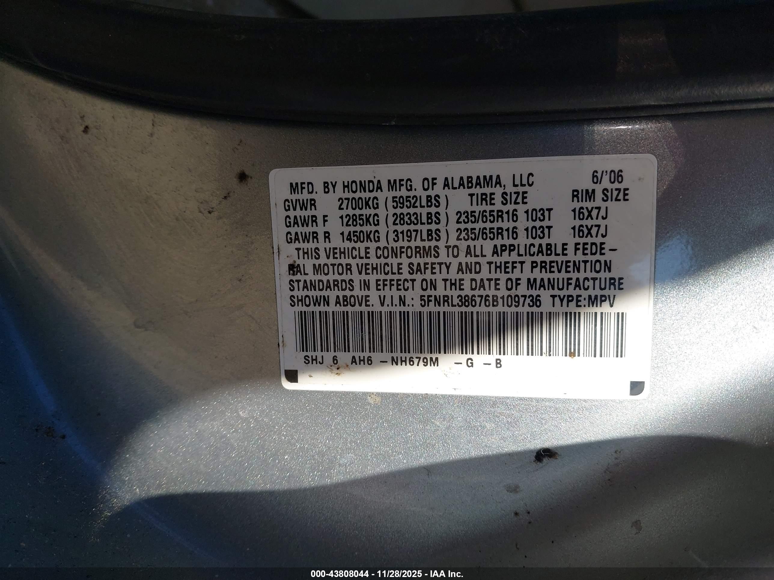 HONDA ODYSSEY image 9