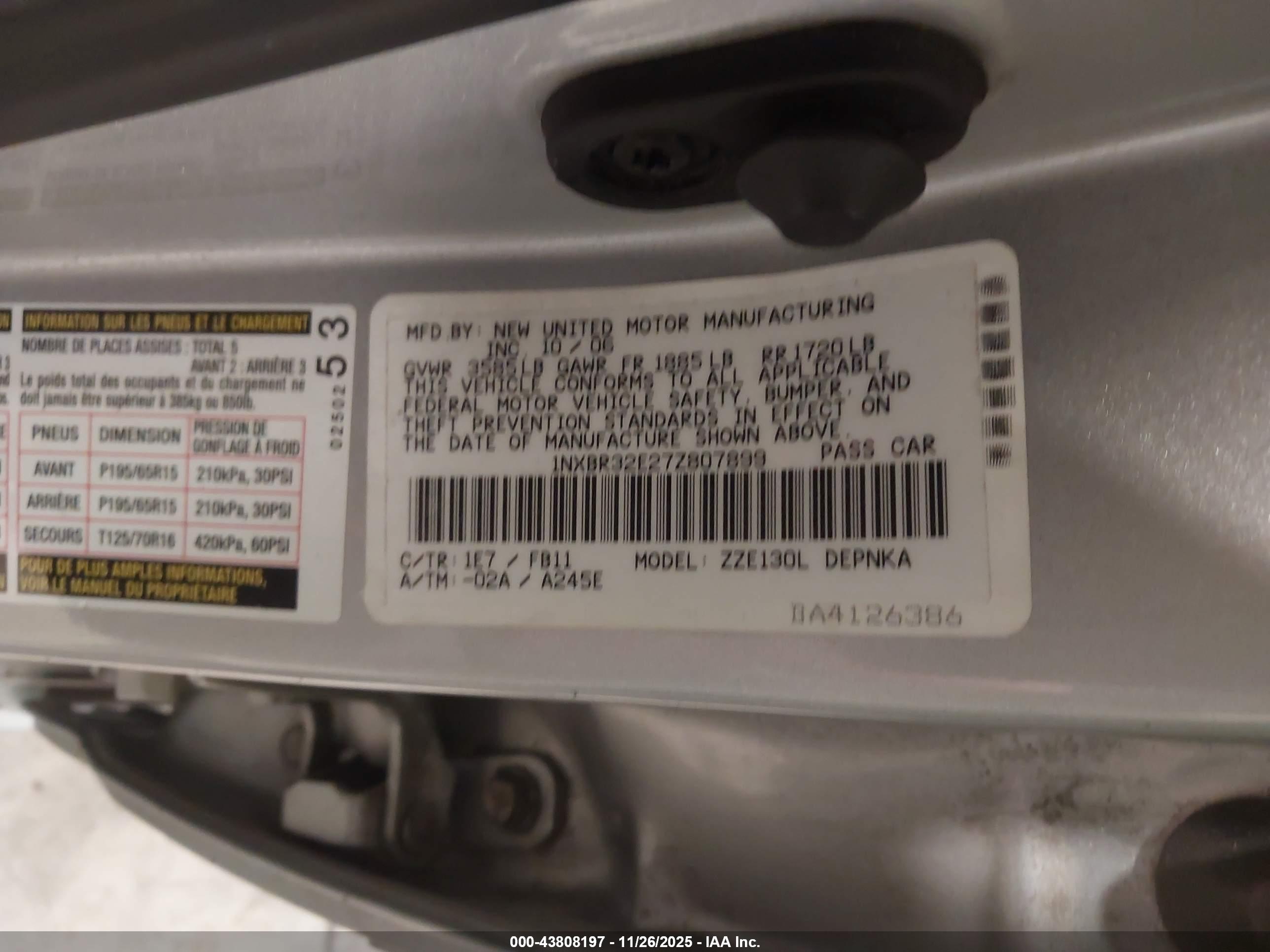 TOYOTA COROLLA image 9
