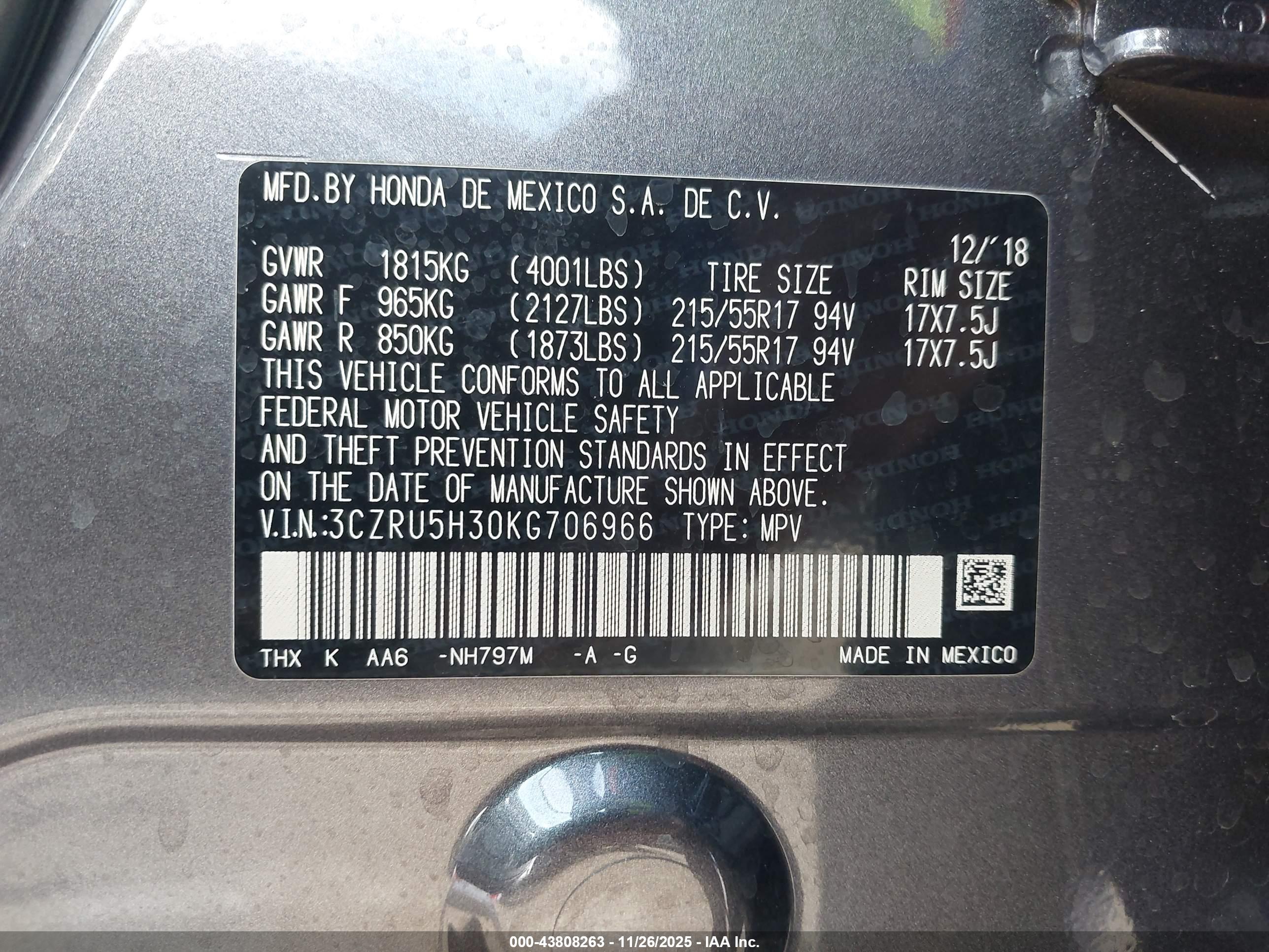 HONDA HR-V image 9
