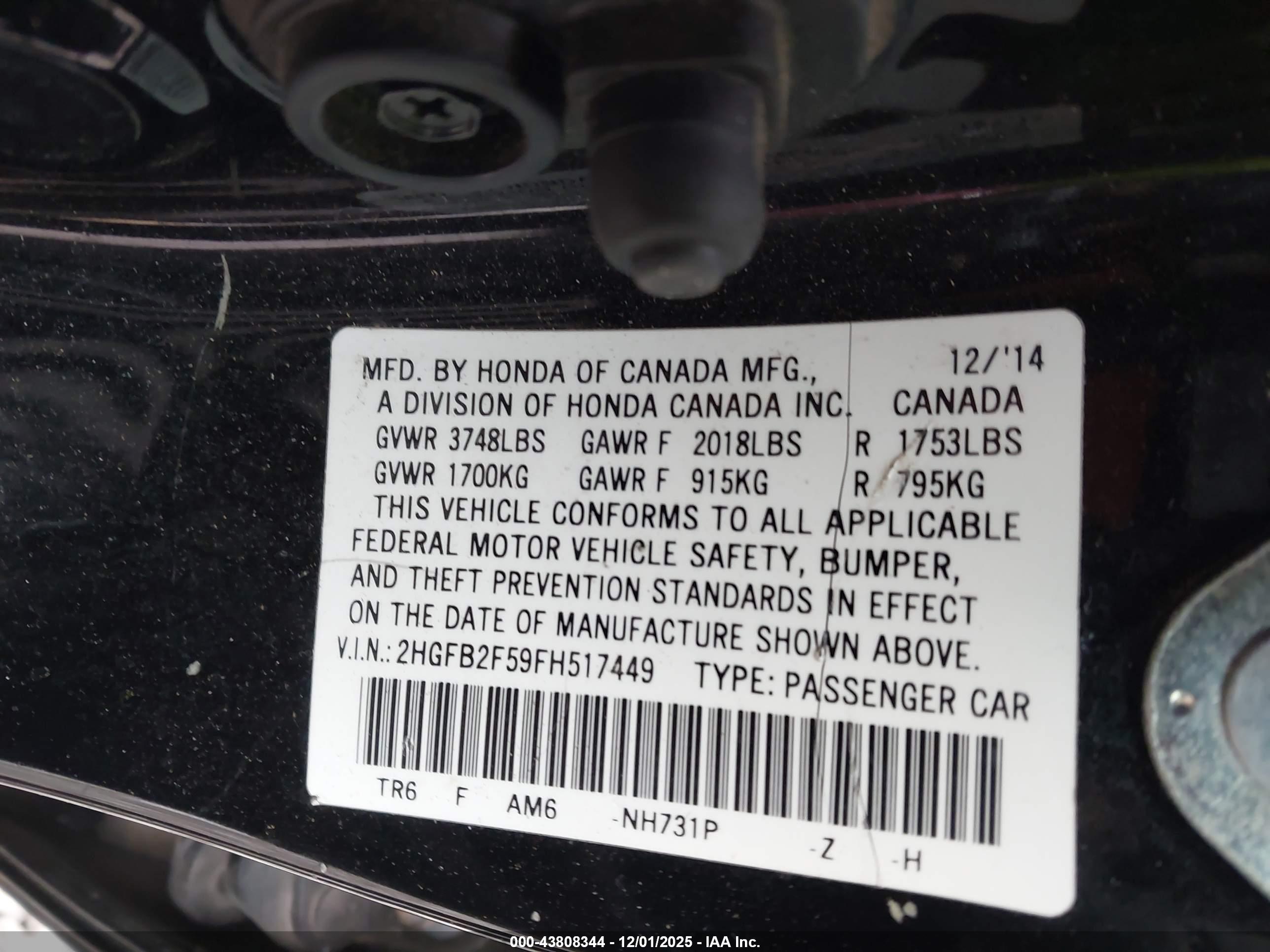 HONDA CIVIC image 9