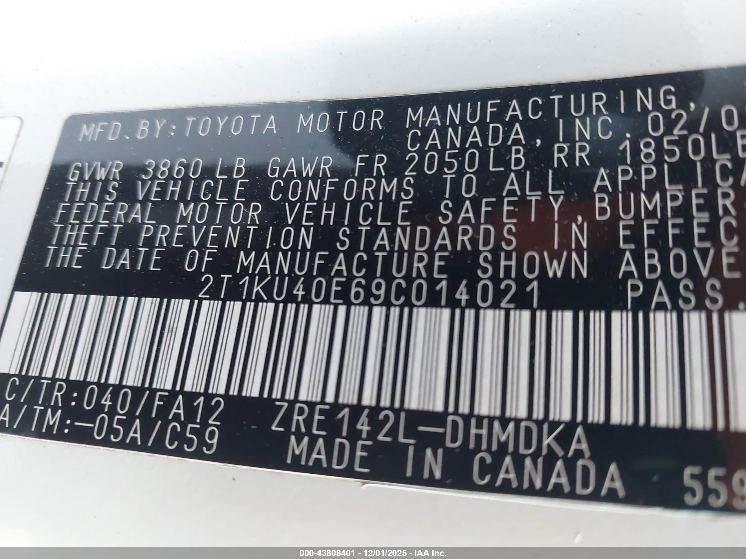 TOYOTA MATRIX image 9