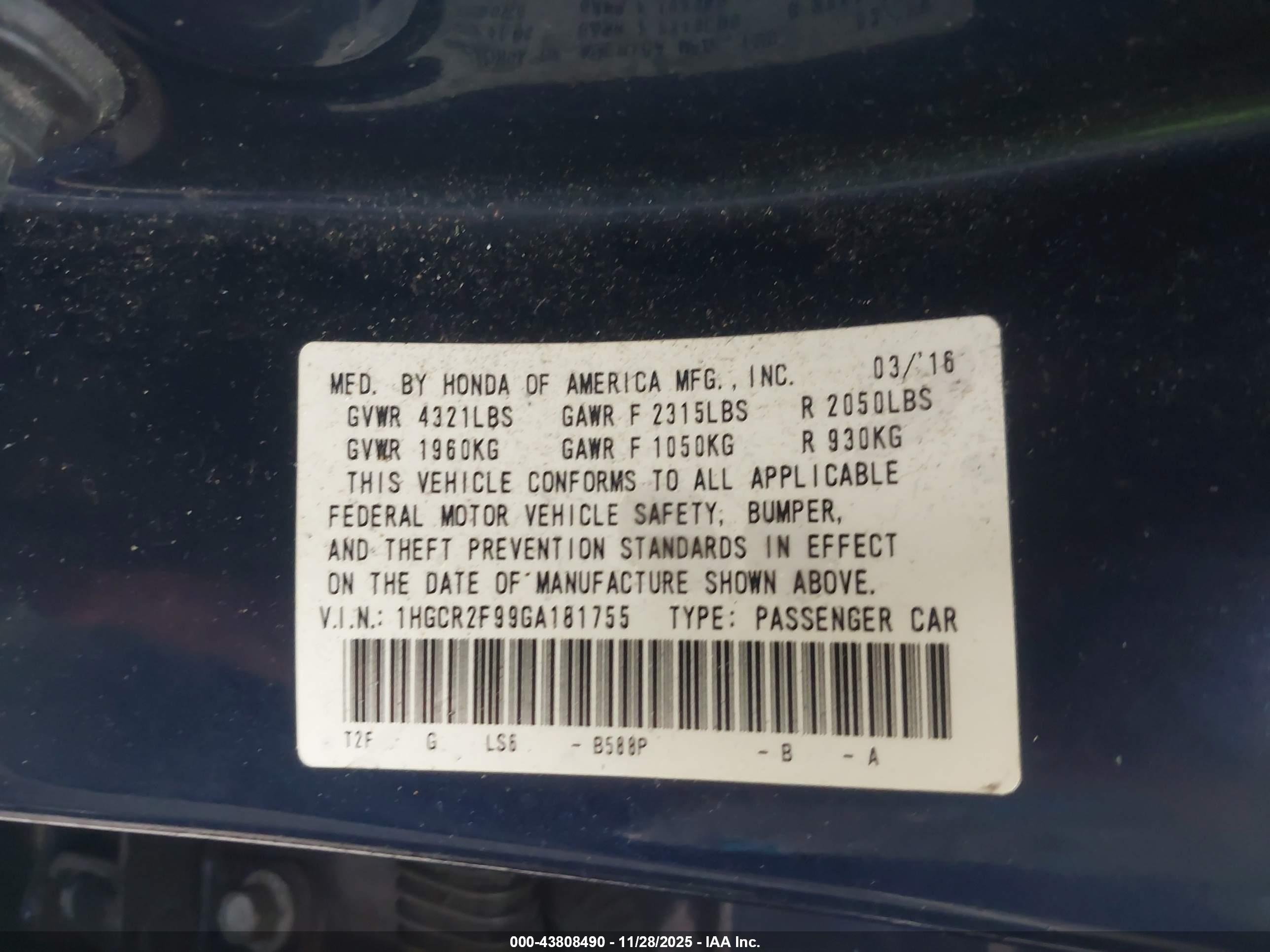 HONDA ACCORD image 9