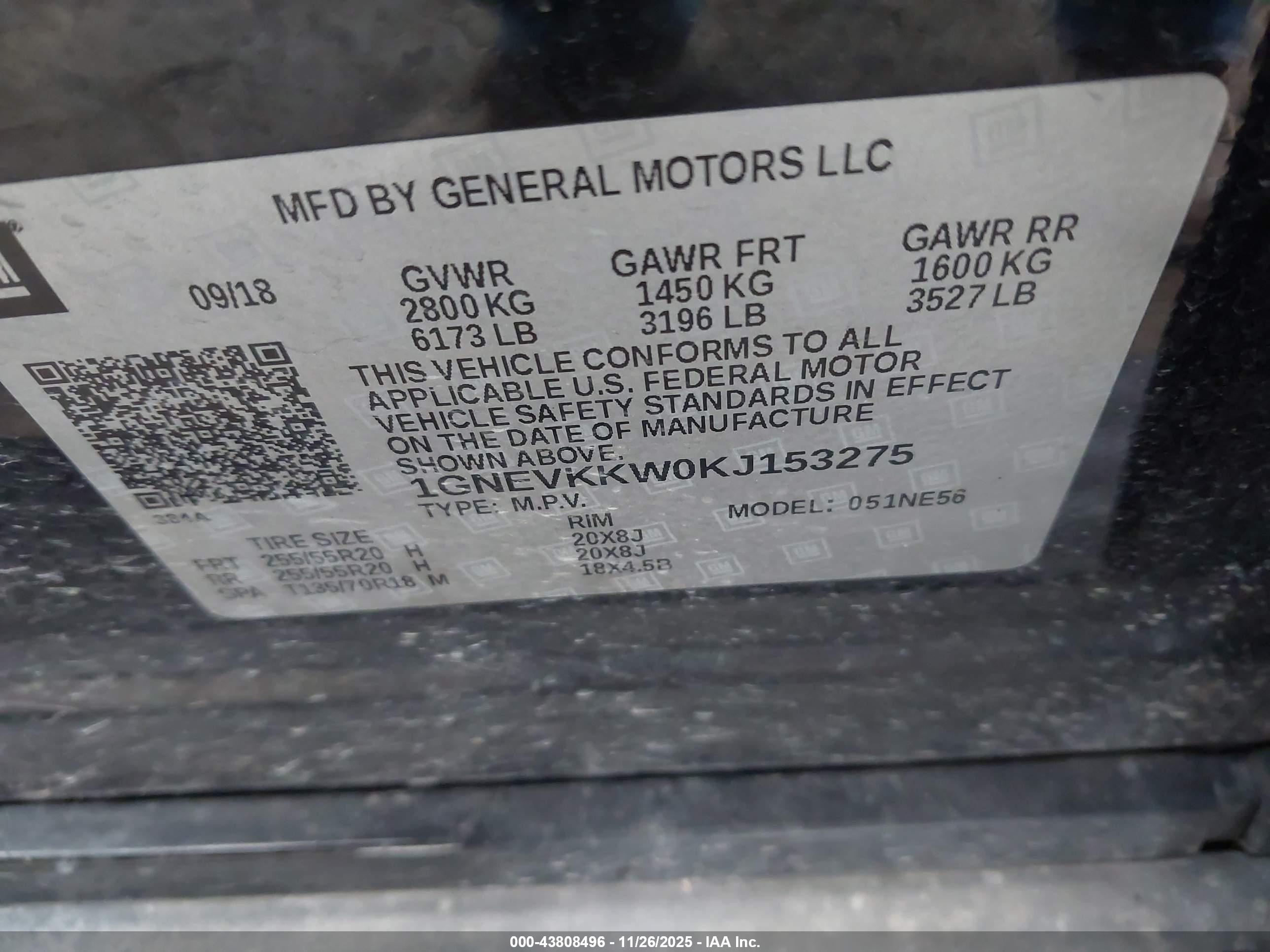 CHEVROLET TRAVERSE image 9