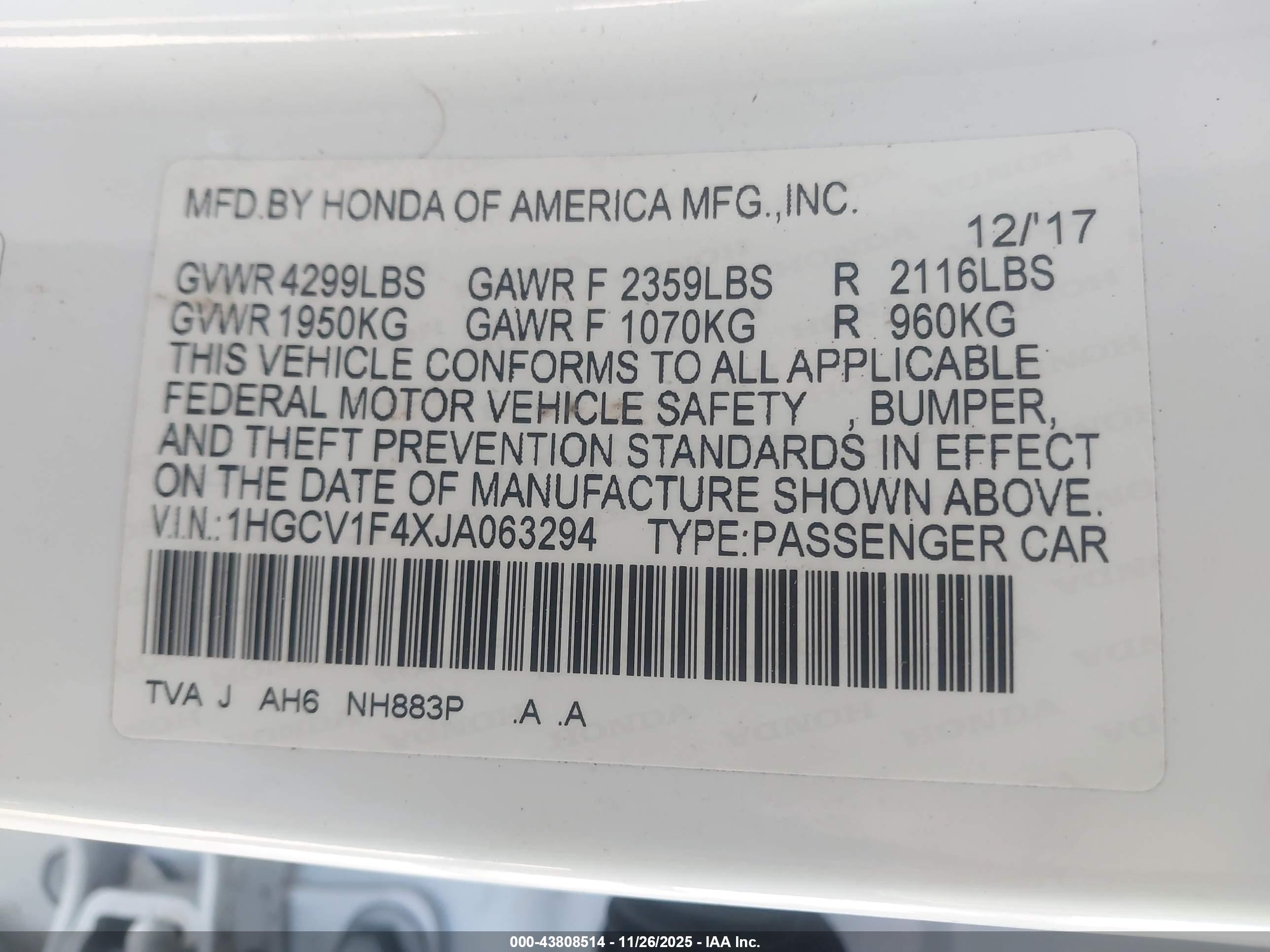 HONDA ACCORD image 9