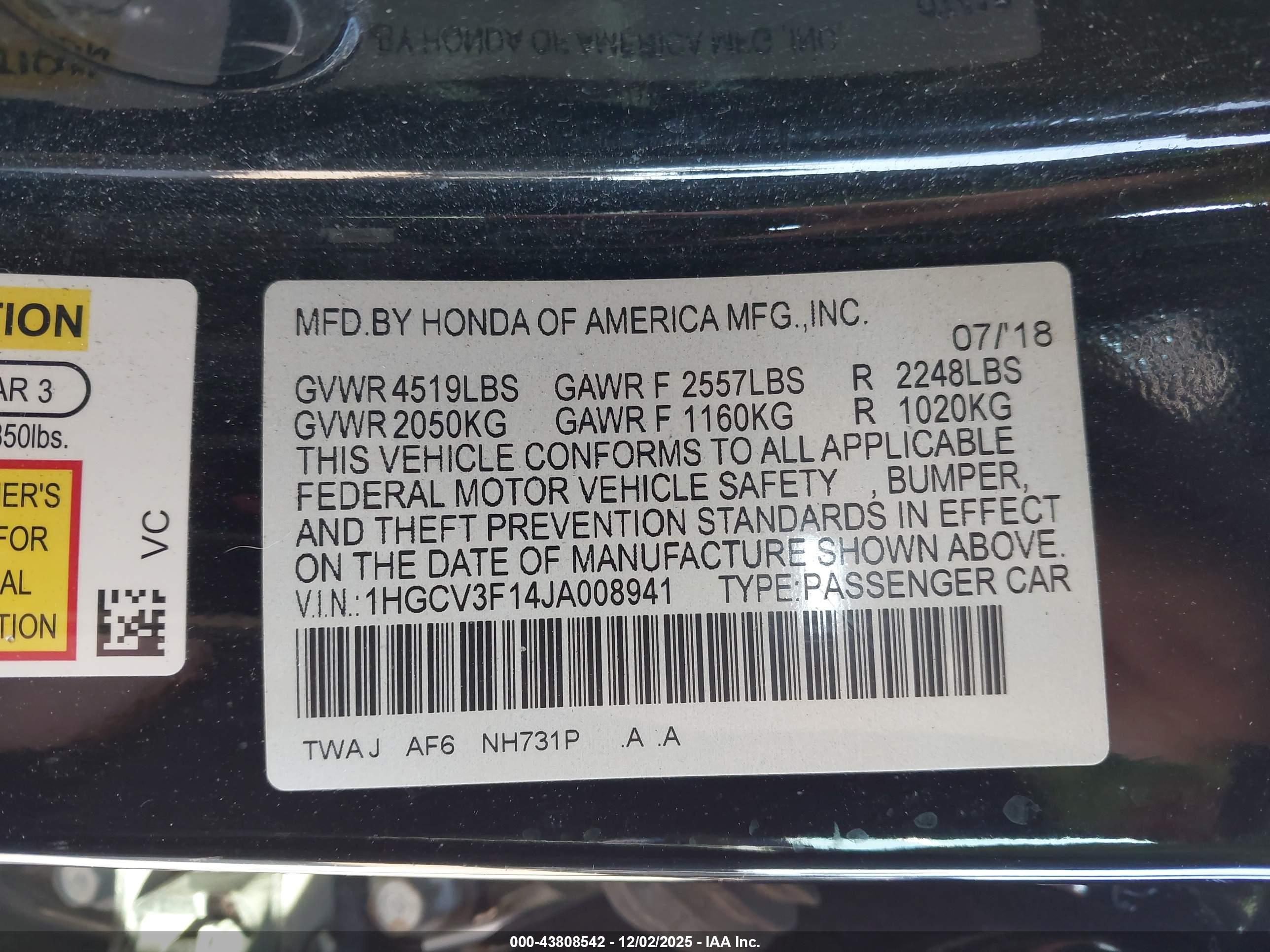 HONDA ACCORD image 9