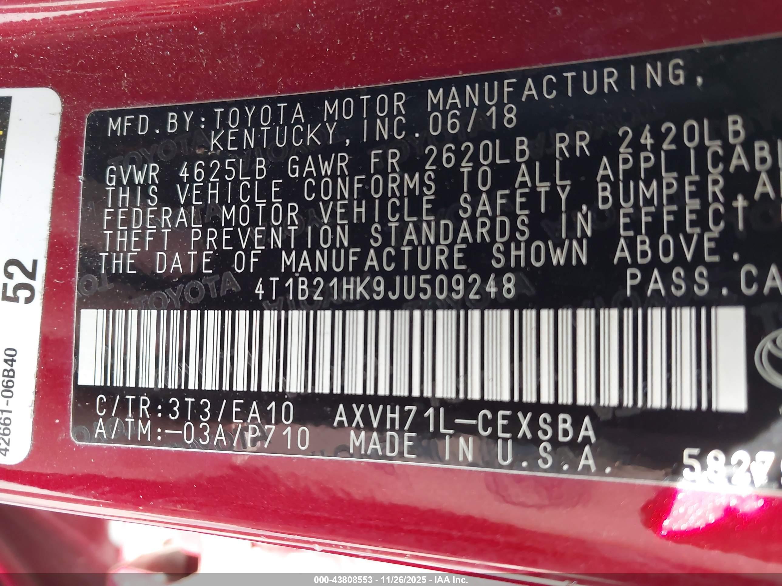 TOYOTA CAMRY image 9