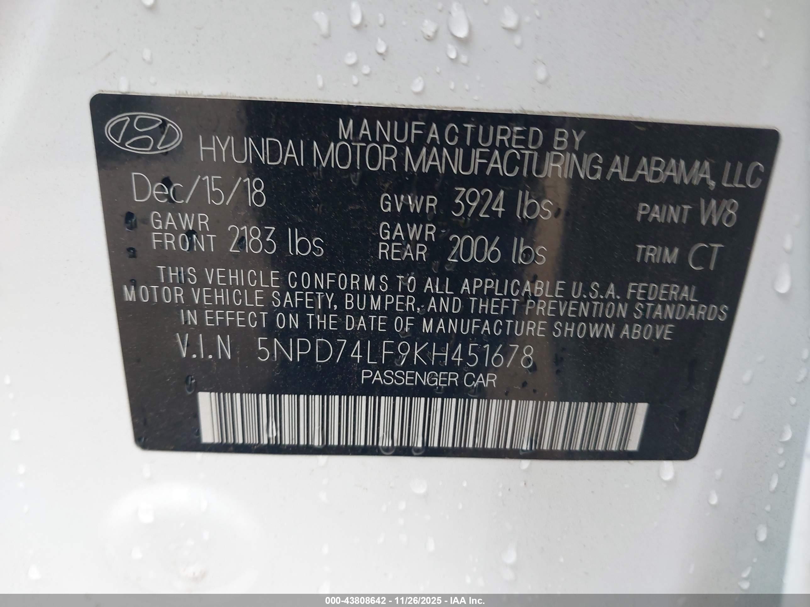 HYUNDAI ELANTRA image 9
