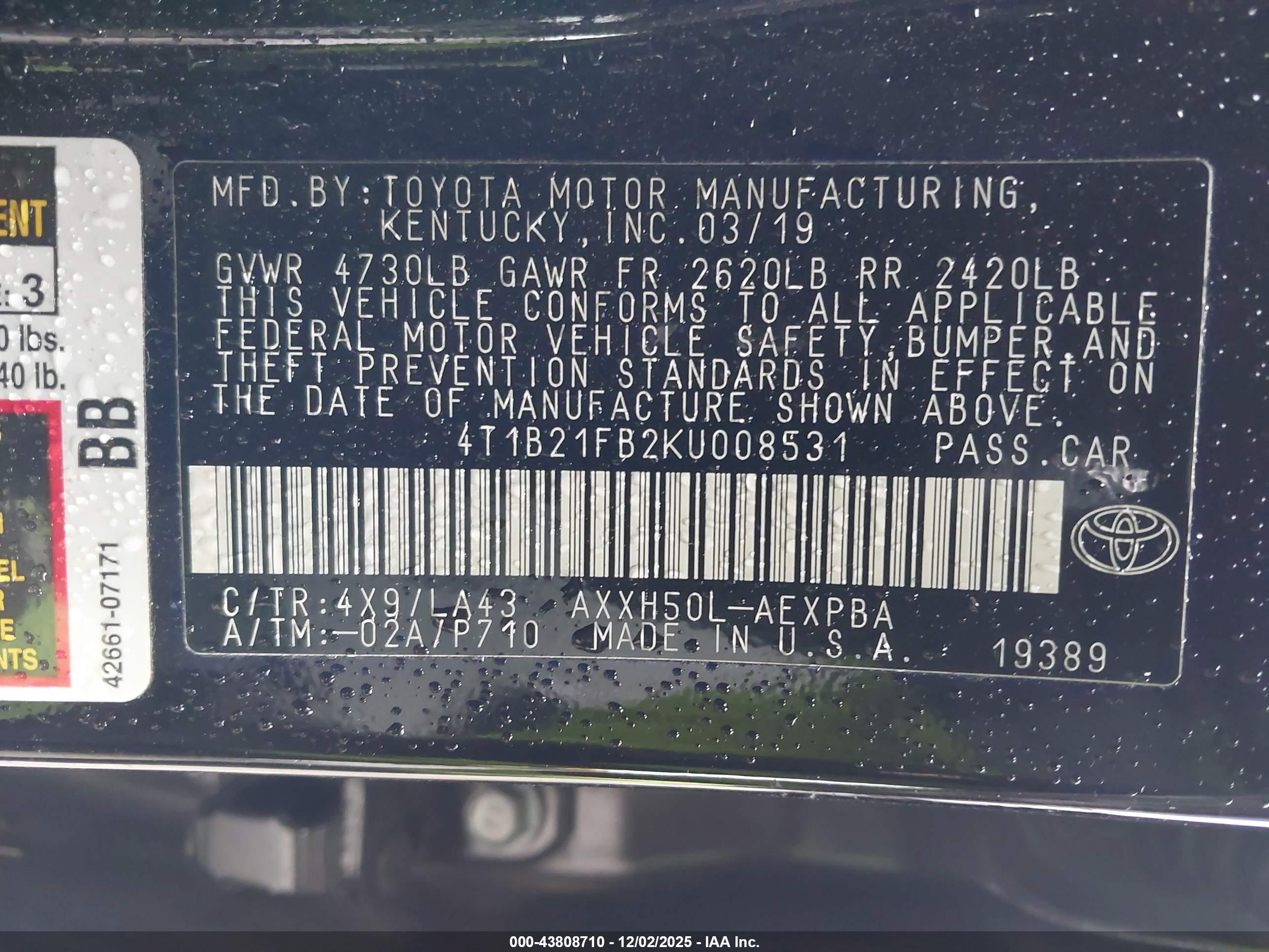 TOYOTA AVALON image 9