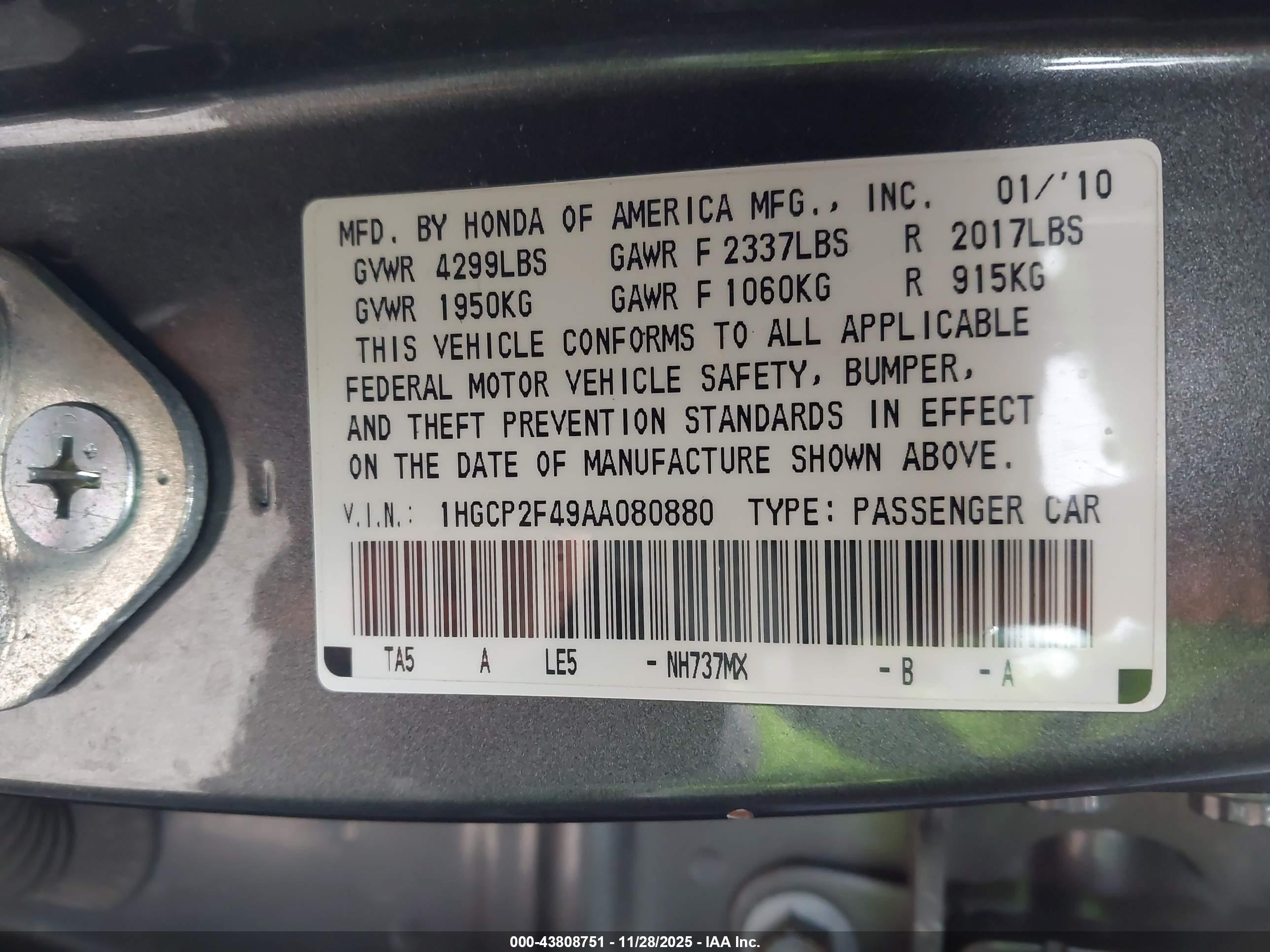 HONDA ACCORD image 9