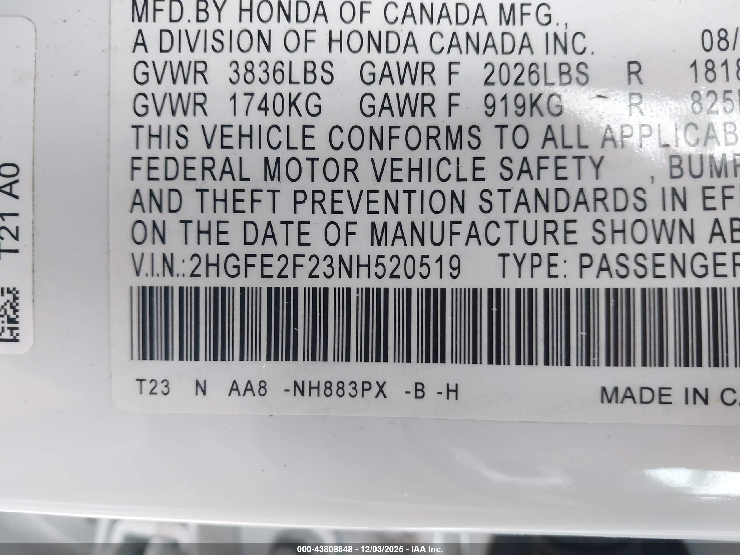 HONDA CIVIC image 9