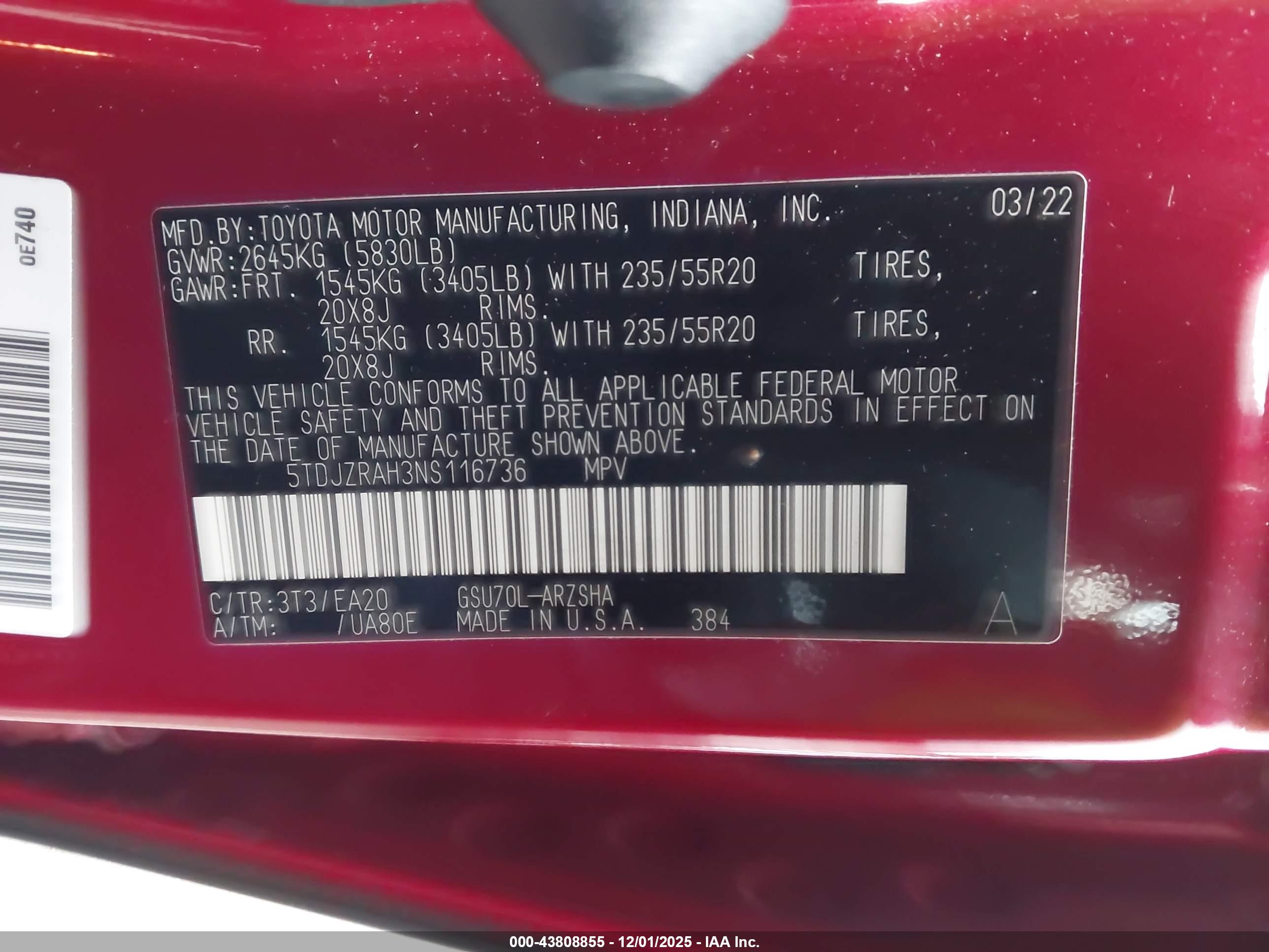 TOYOTA HIGHLANDER image 9