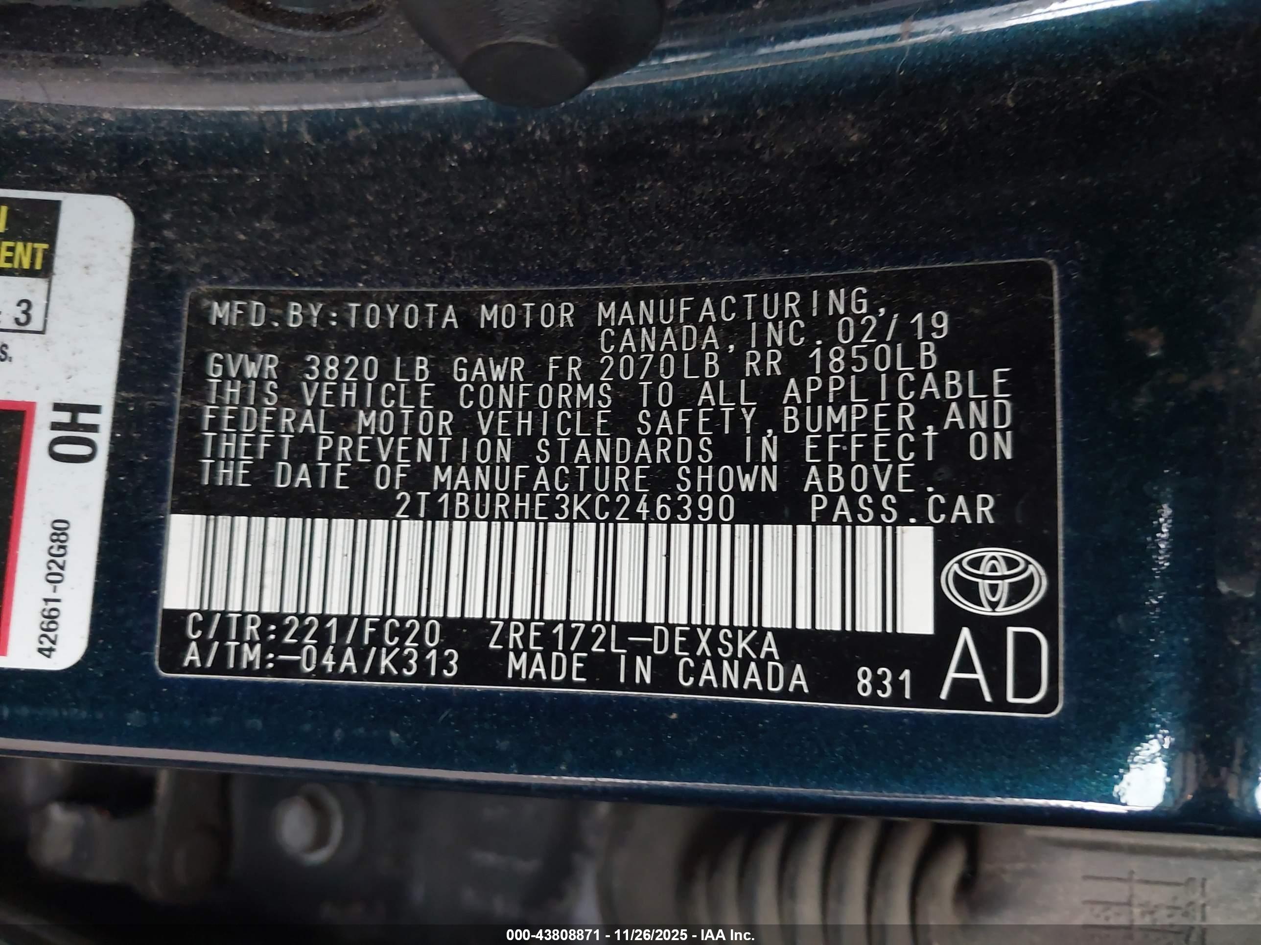 TOYOTA COROLLA image 9