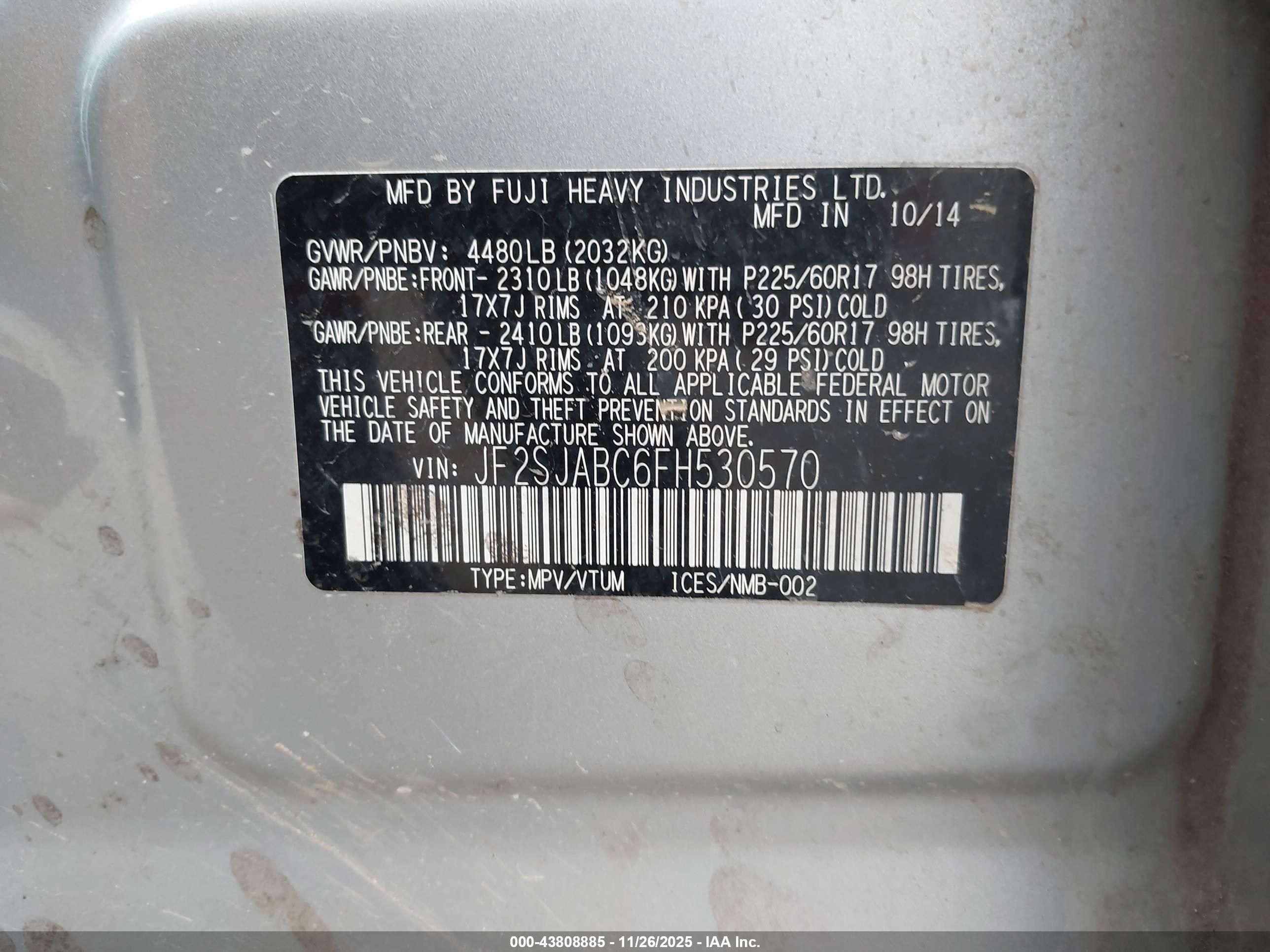 SUBARU FORESTER image 9
