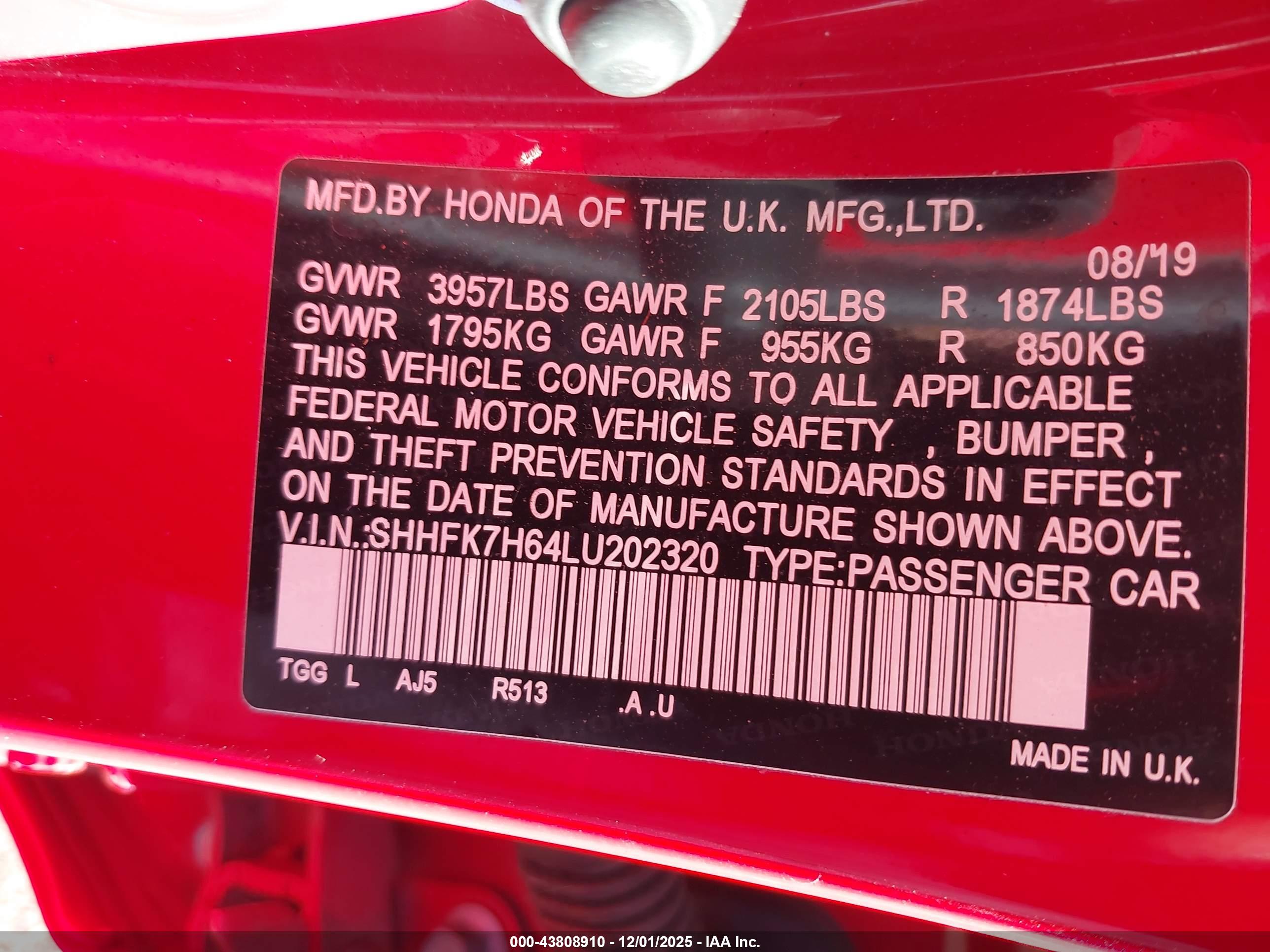 HONDA CIVIC image 9