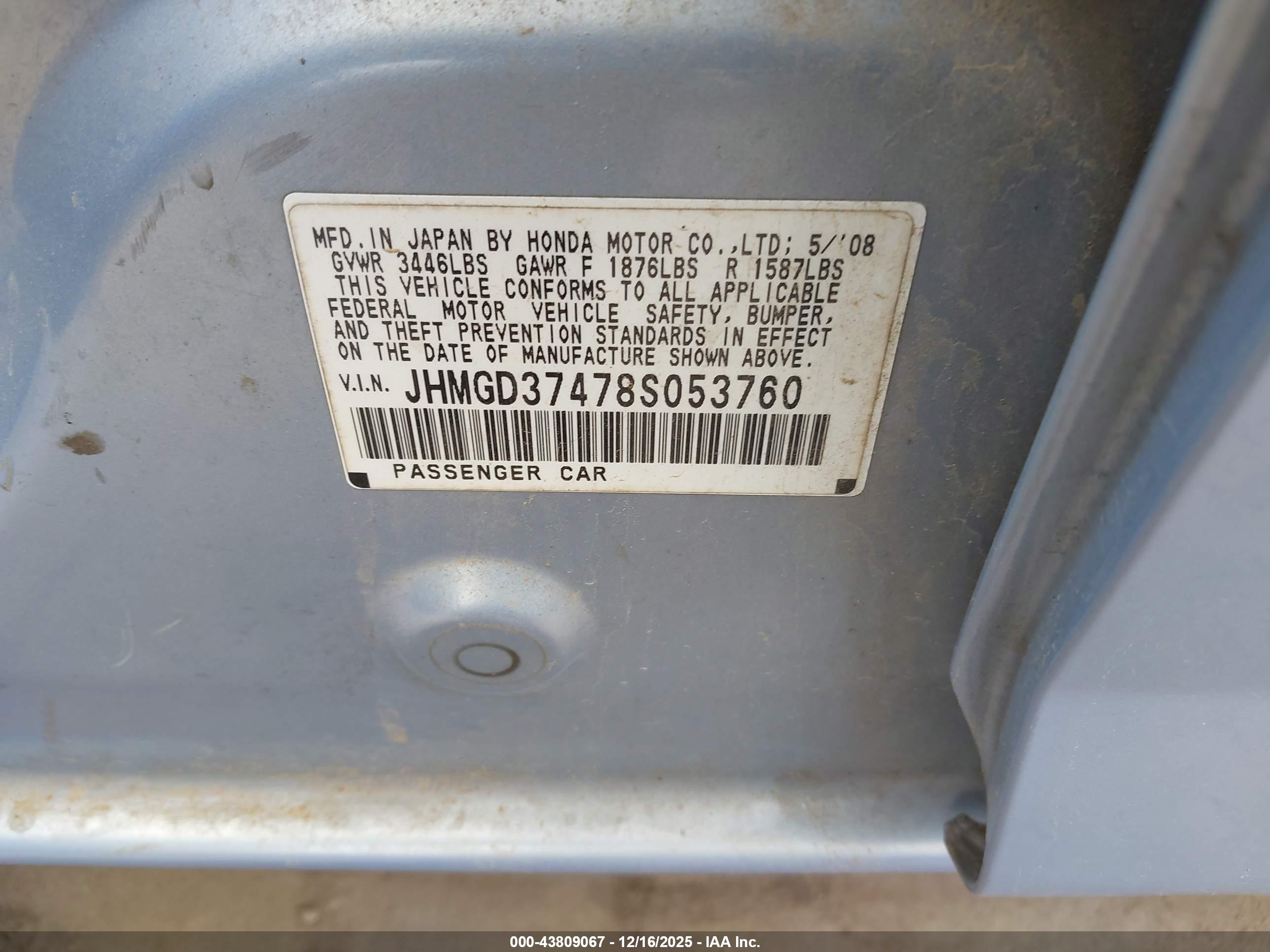 HONDA FIT image 9