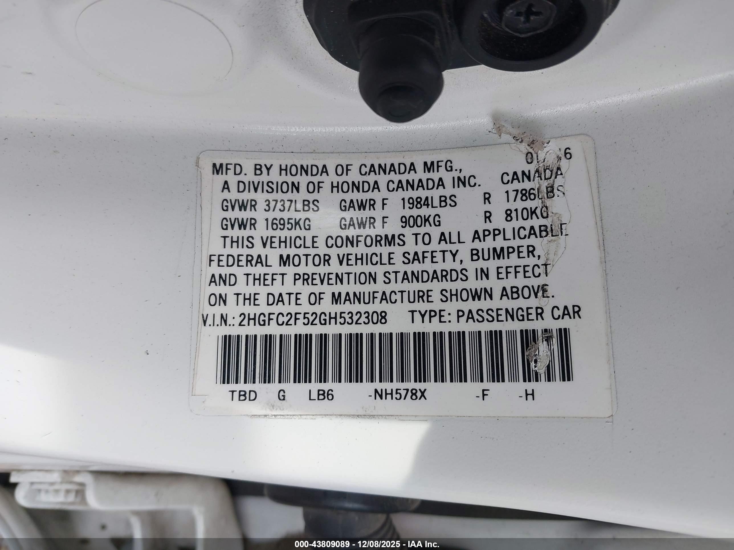 HONDA CIVIC image 9