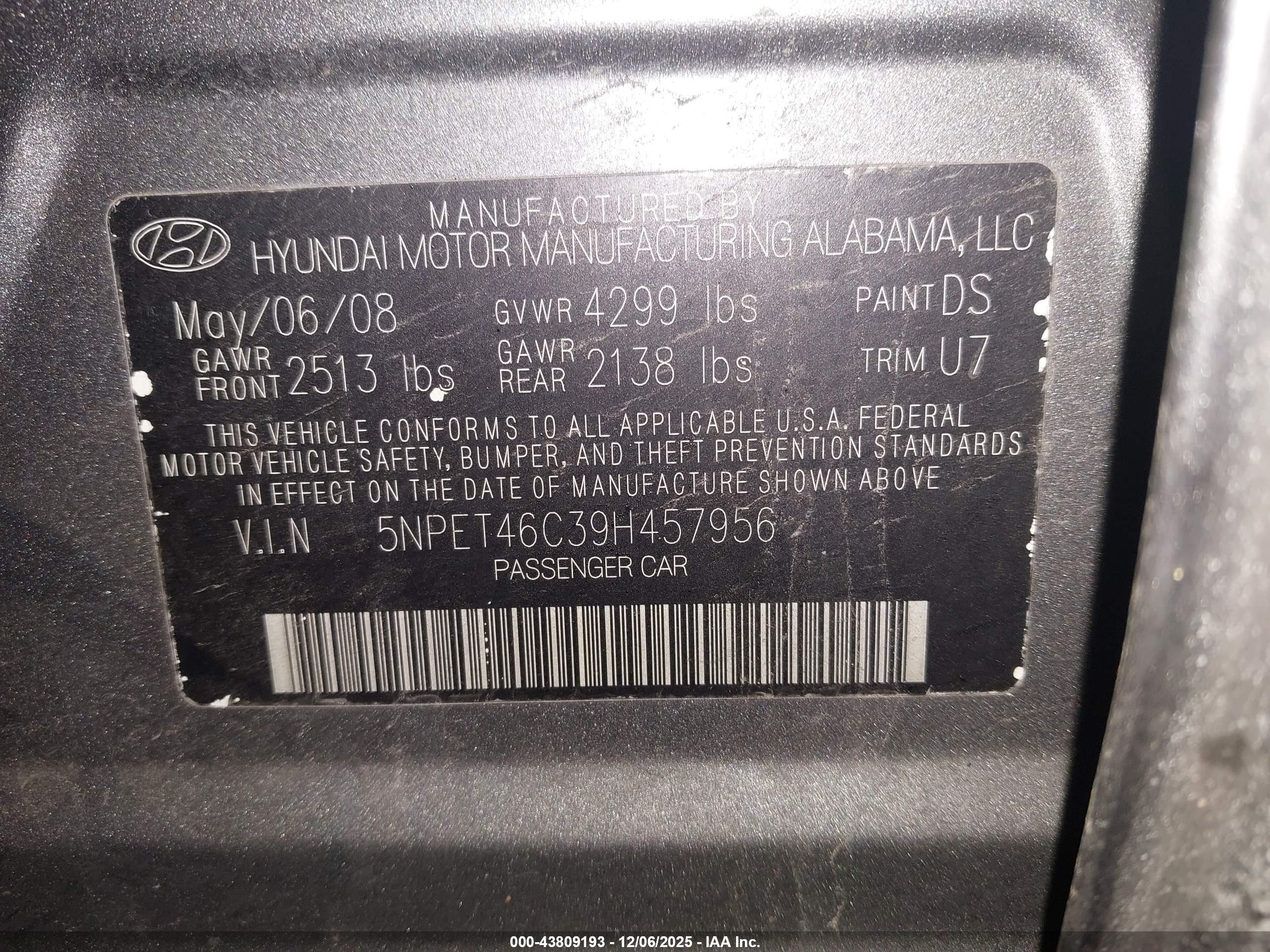 HYUNDAI SONATA image 9