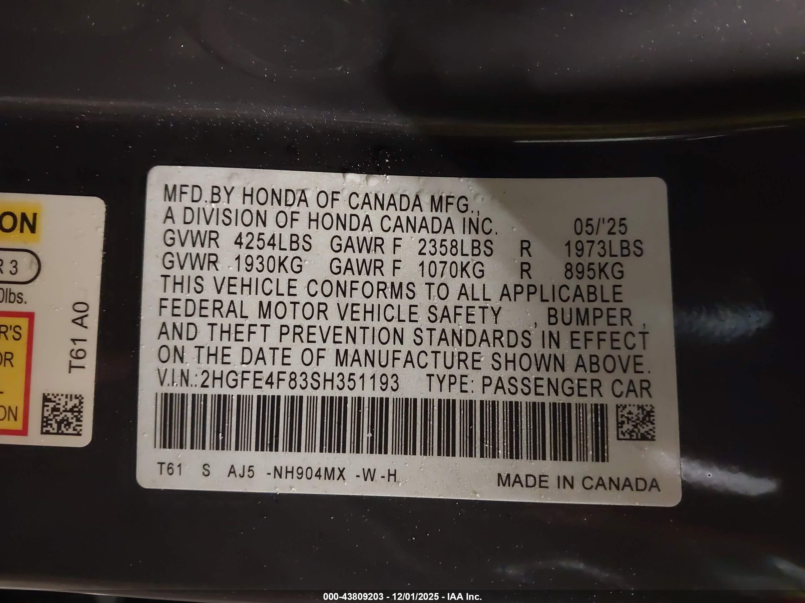 HONDA CIVIC image 9
