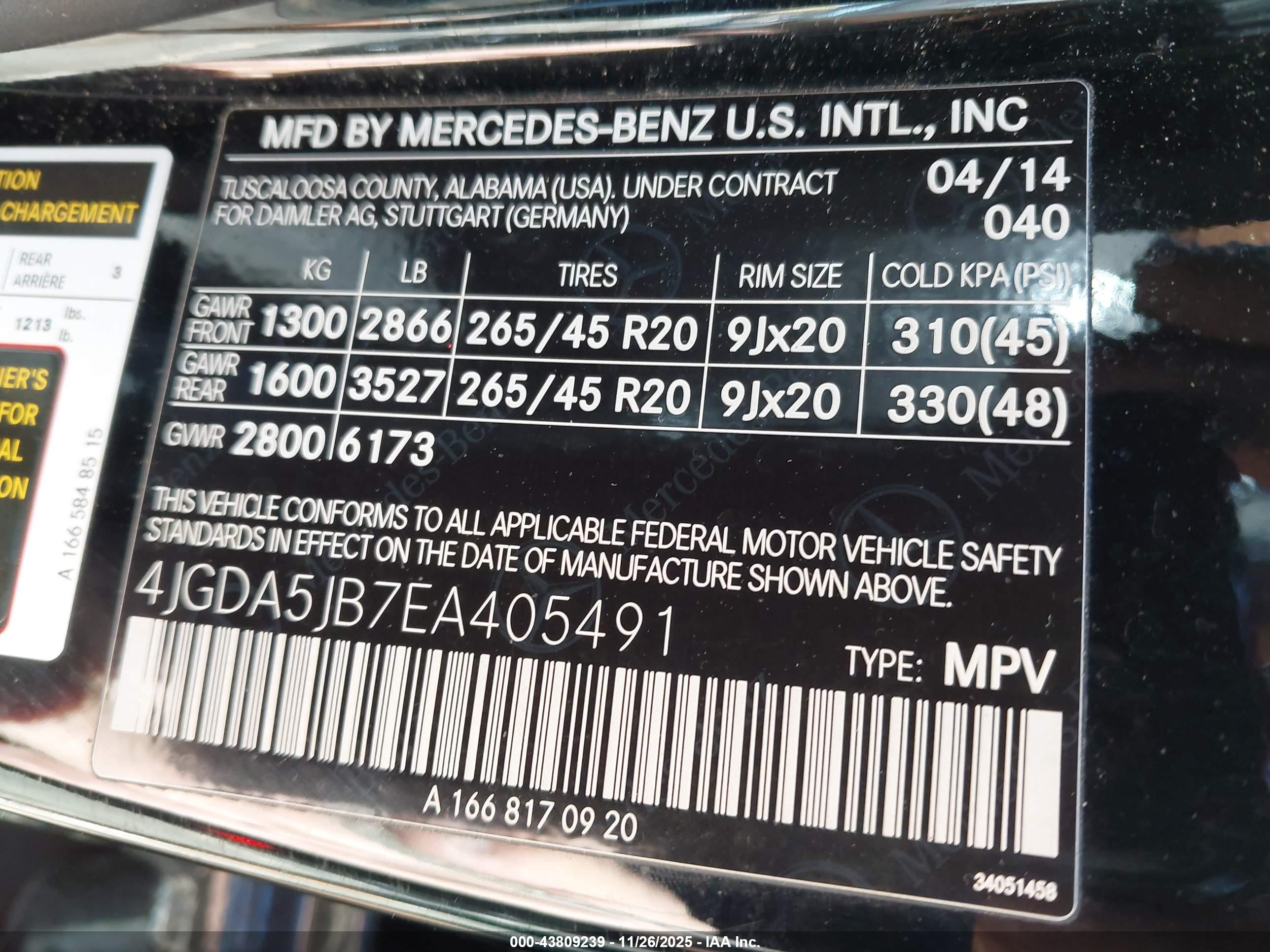 MERCEDES-BENZ ML image 9