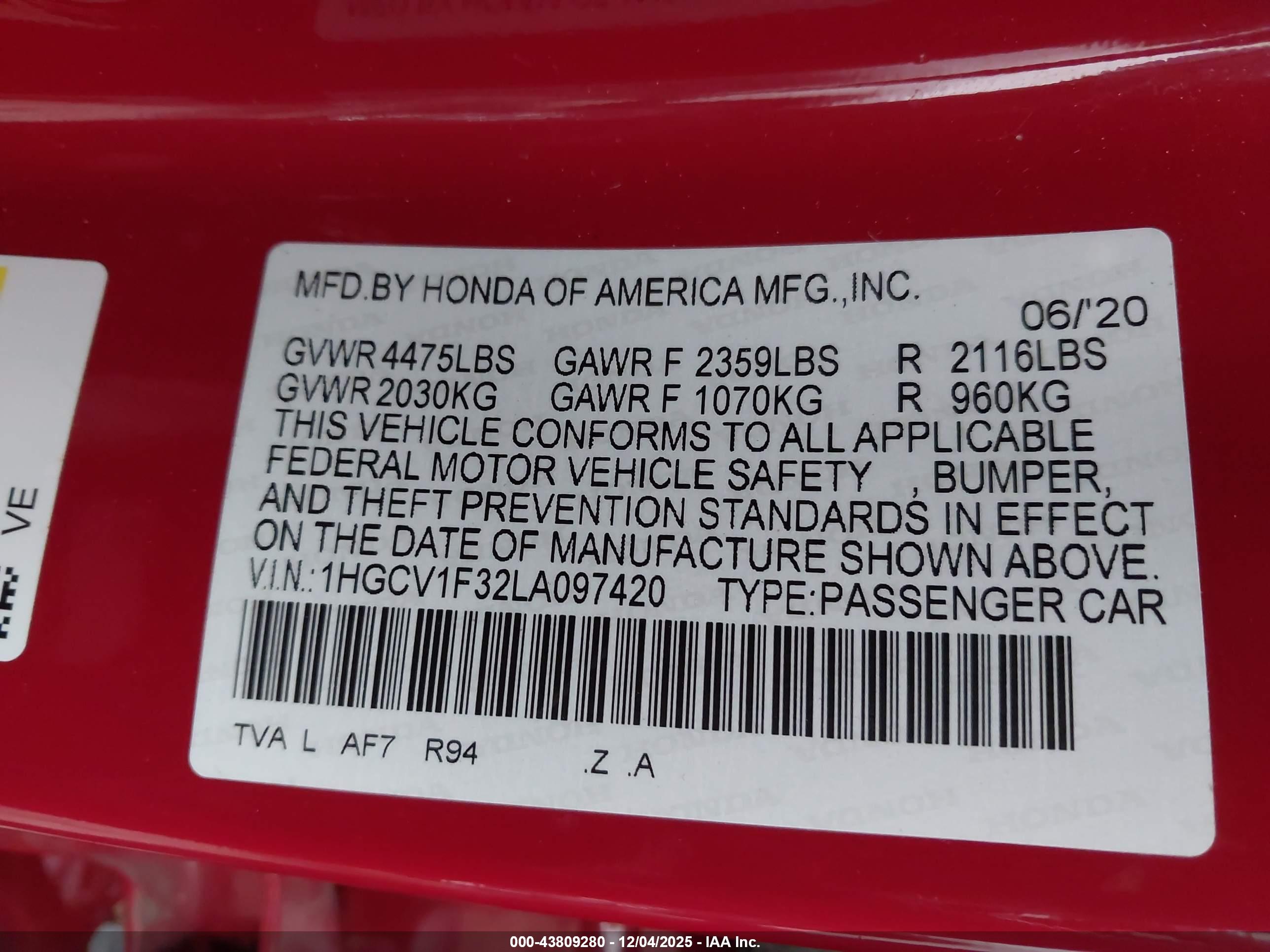 HONDA ACCORD image 9