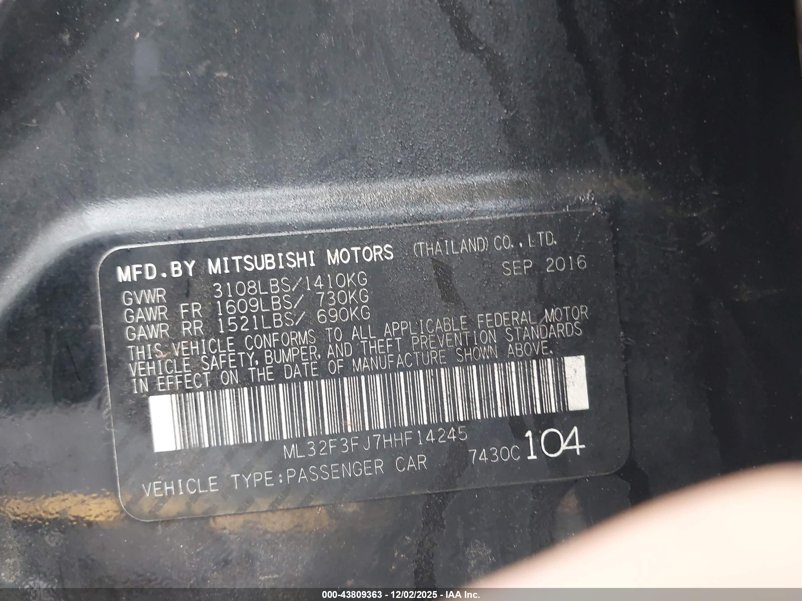MITSUBISHI MIRAGE image 9