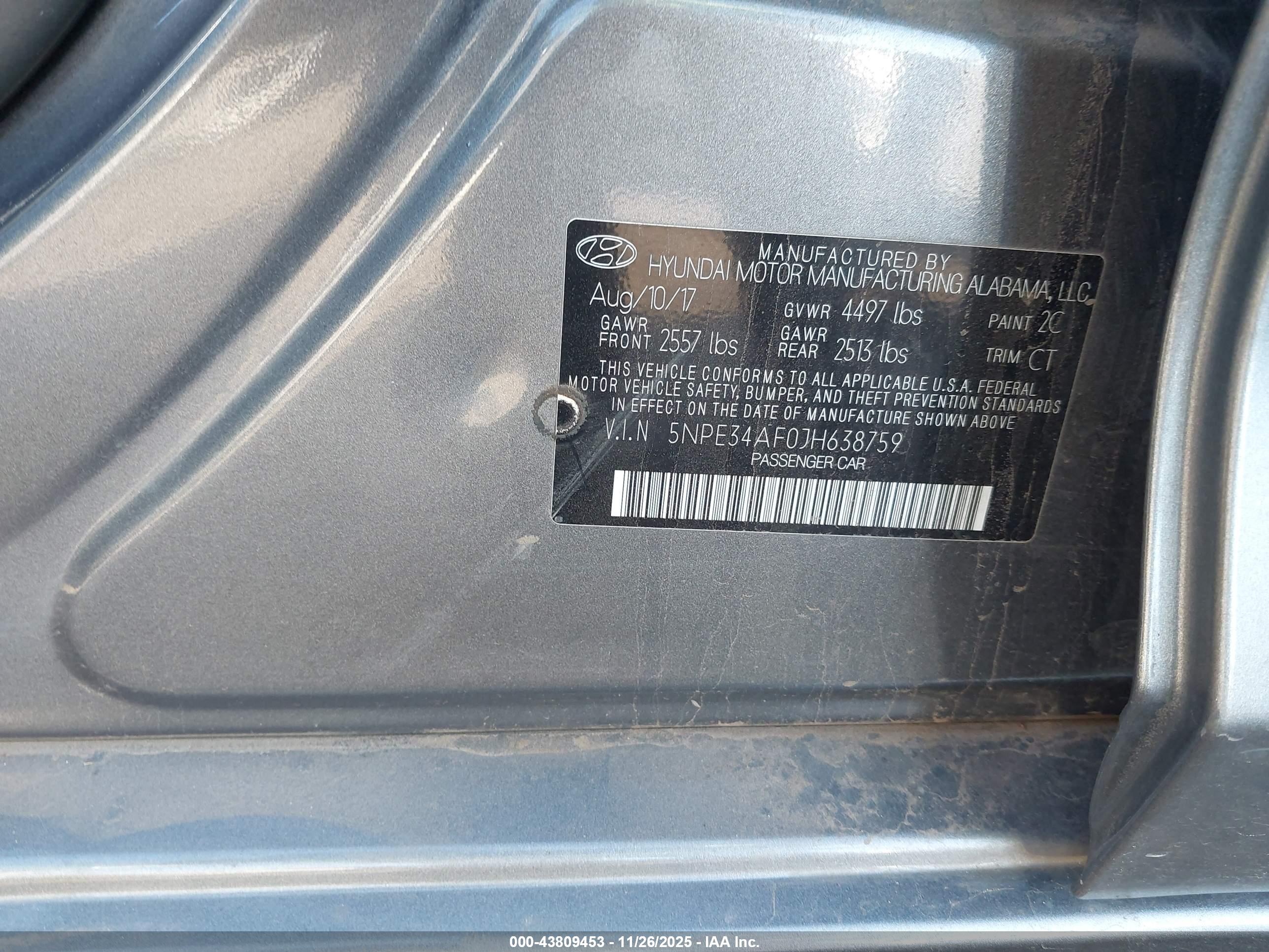 HYUNDAI SONATA image 9
