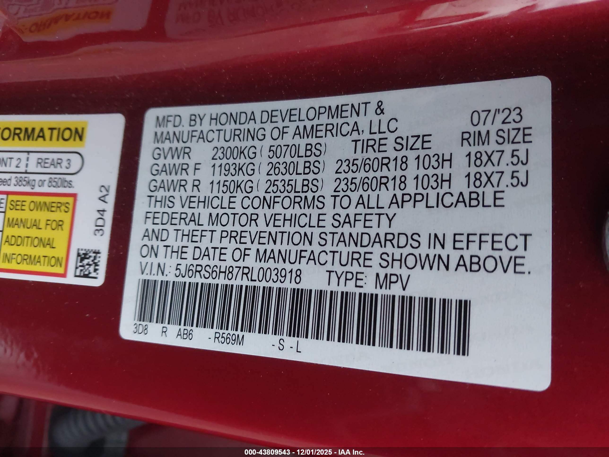 HONDA CR-V image 9