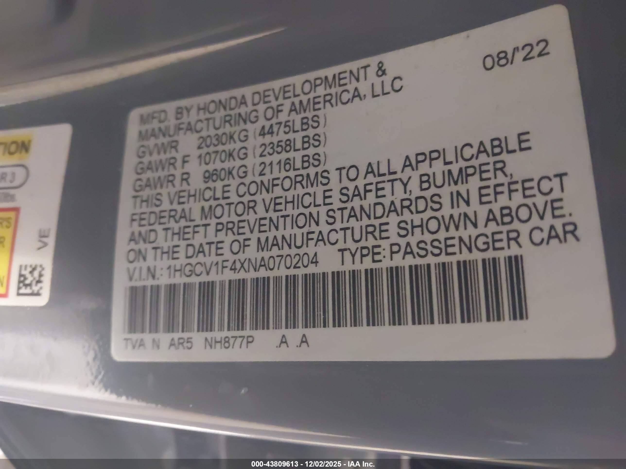 HONDA ACCORD image 9