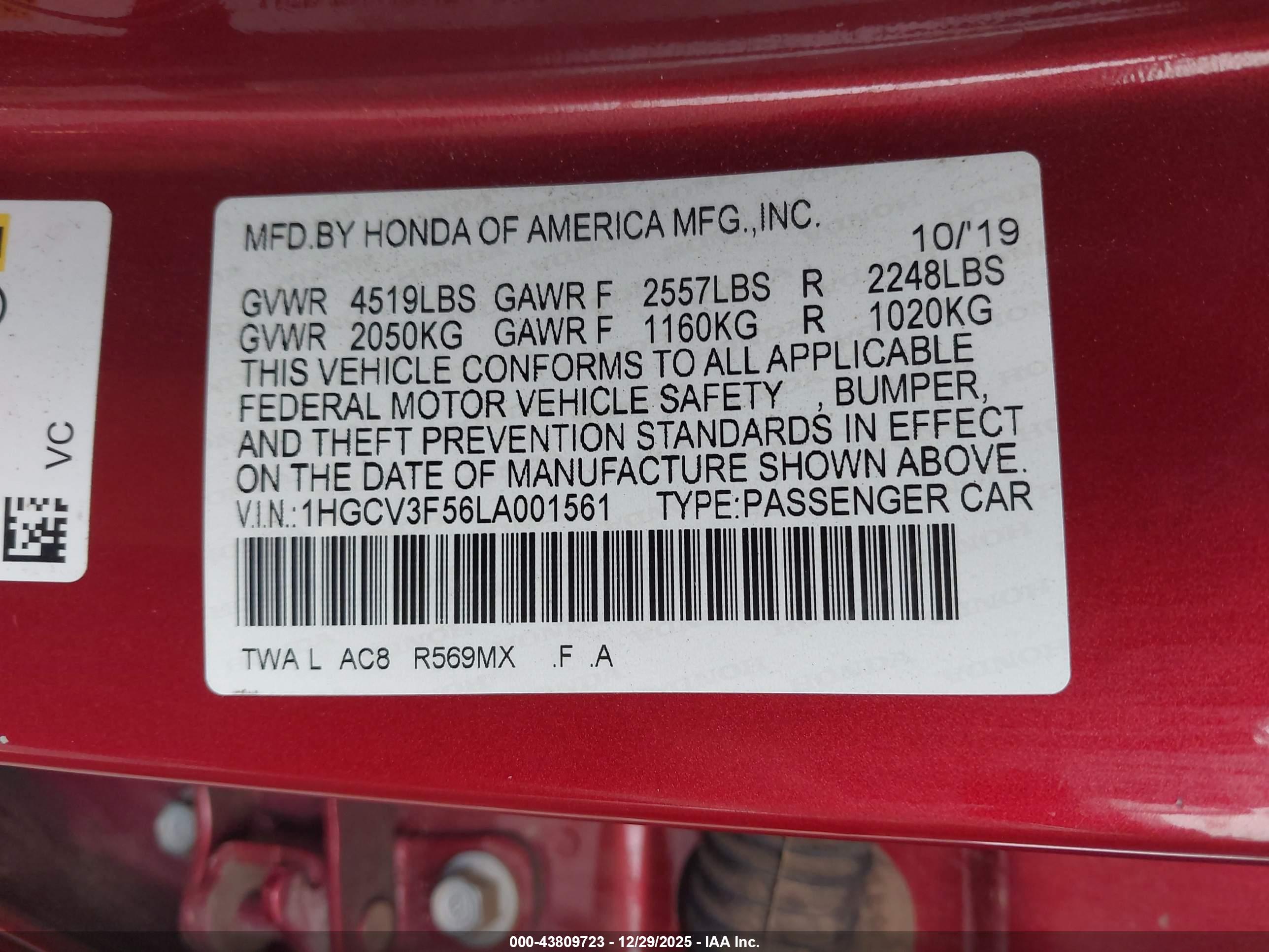 HONDA ACCORD image 9