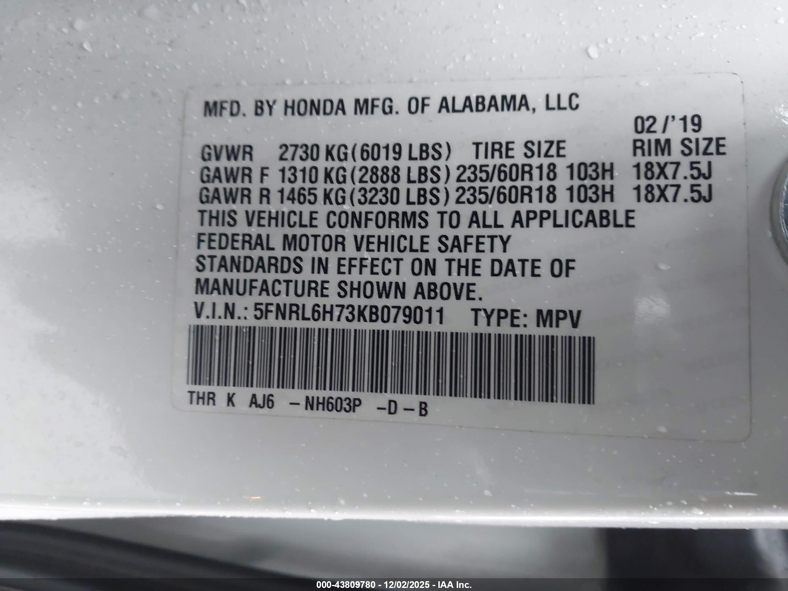 HONDA ODYSSEY image 9